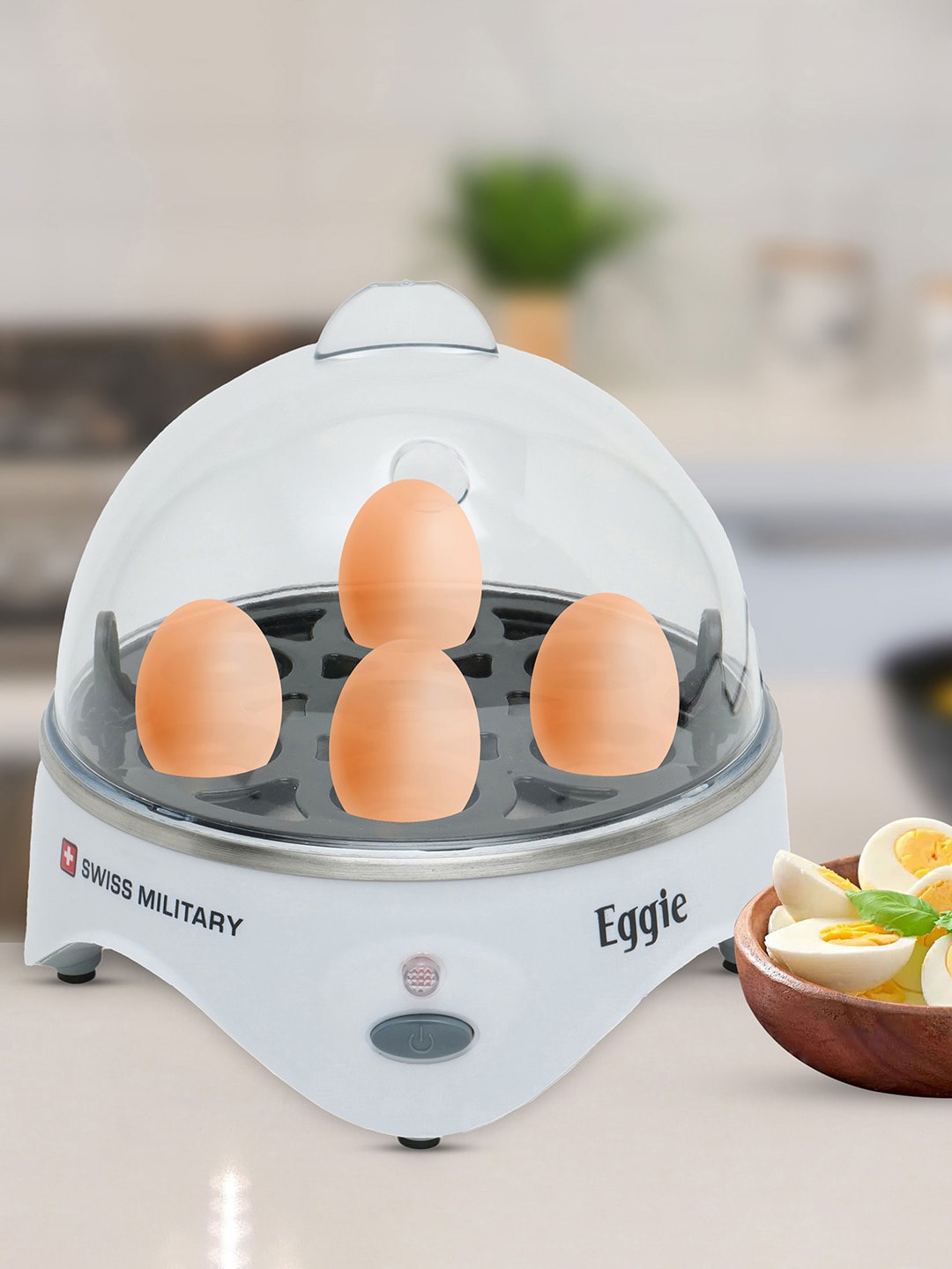 

SWISS MILITARY White Instant Egg Boiler