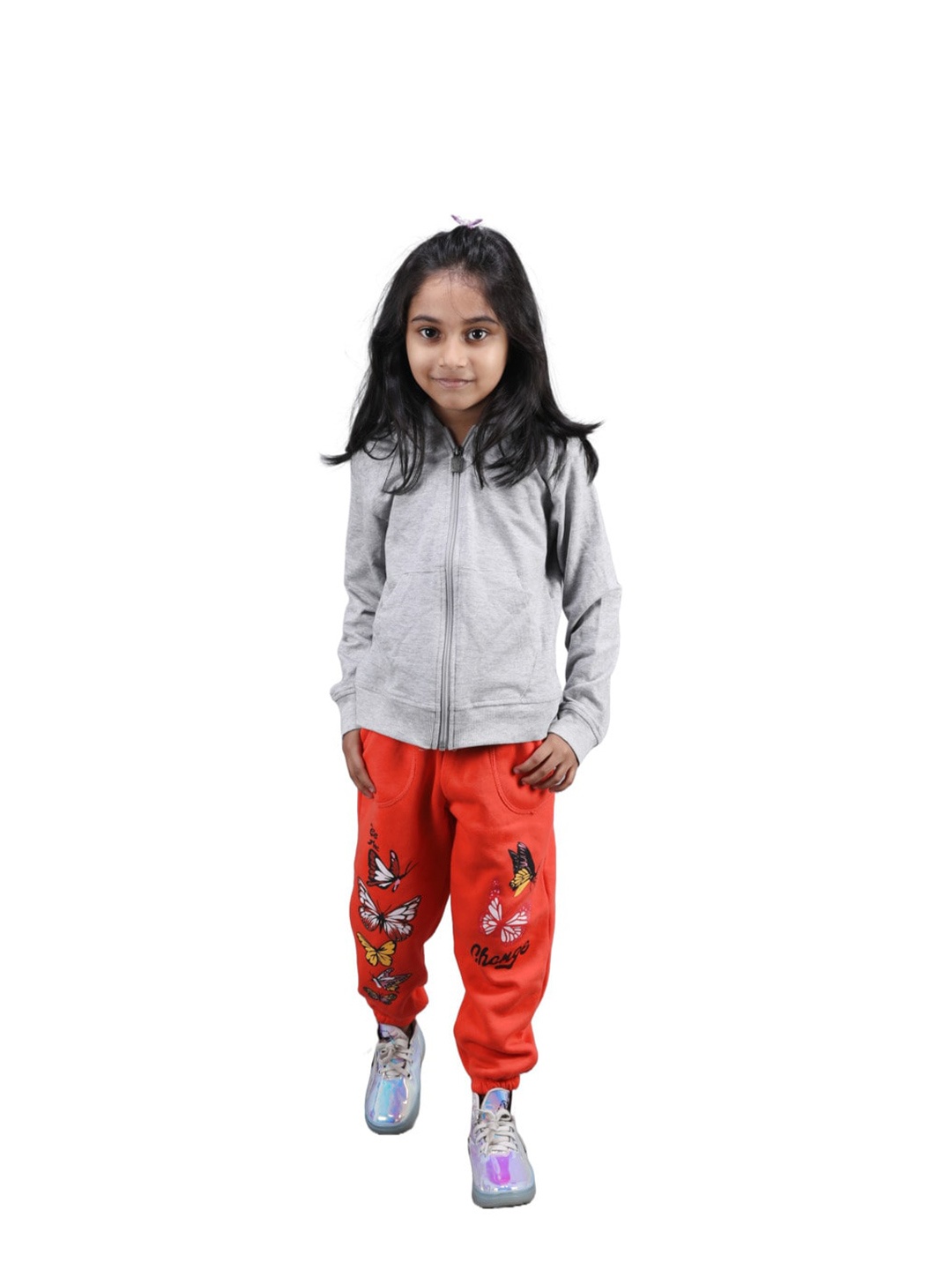 

BAESD Girls Zipper Hooded Sweater, Grey
