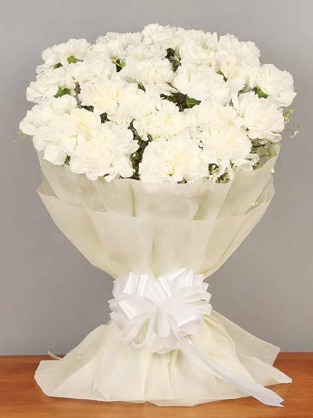 

Floweraura 20 Pieces White Carnation Fresh Live Flowers Bouquet