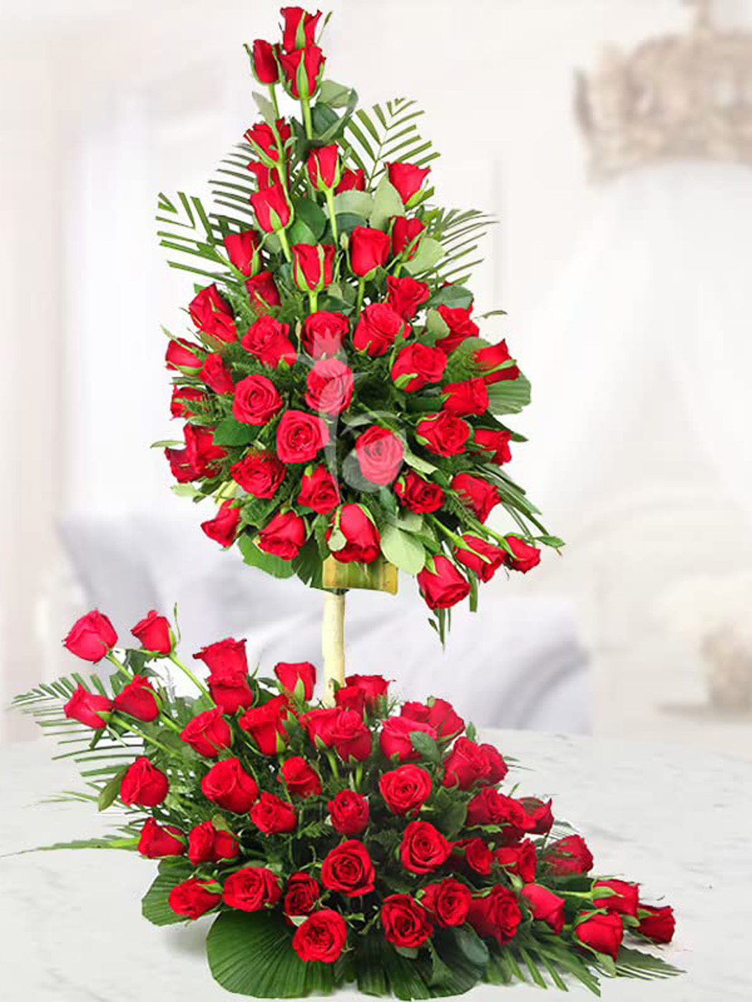 

Floweraura Red 100 Pieces Fresh Live Roses Bouquet, Pink