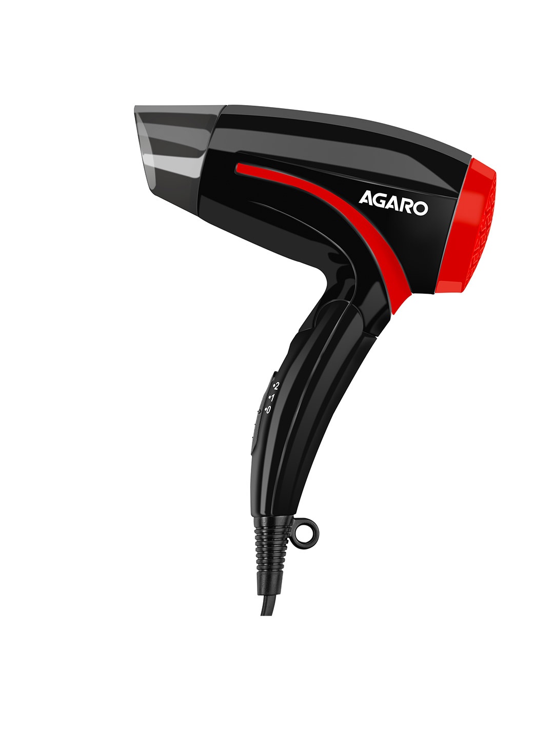

Agaro HD1177 Lightweight Hair Dryer with 1000 Watts Copper Motor - Black & Red