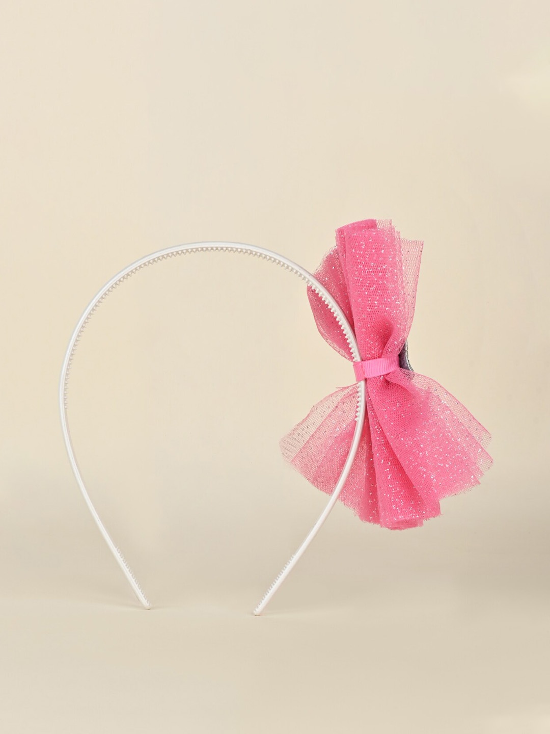 

Aye Candy Girls Star Centre Big Tulle Bow Hairband, Pink