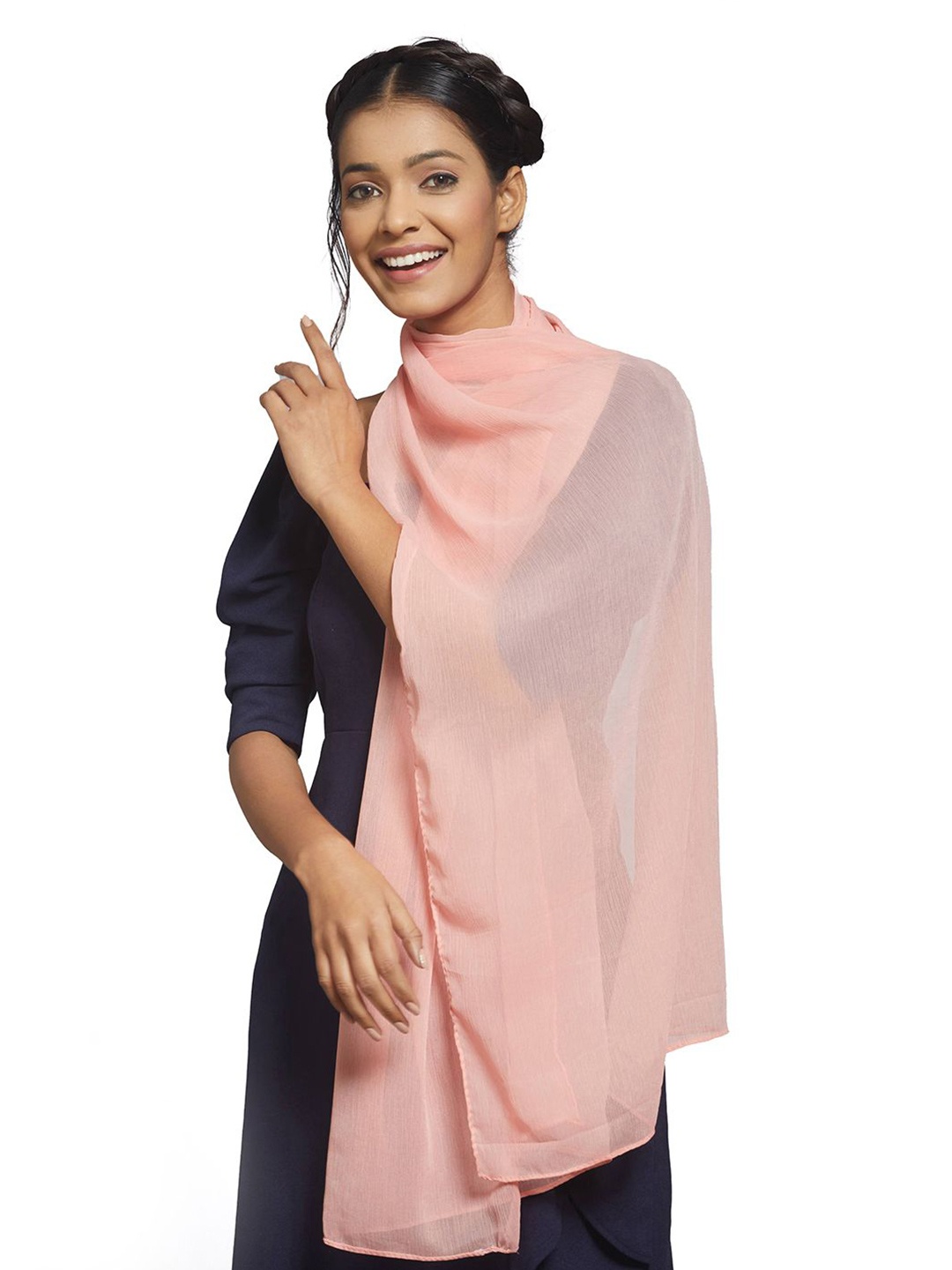 

CrossKulture Women Lightweight Hijab, Peach