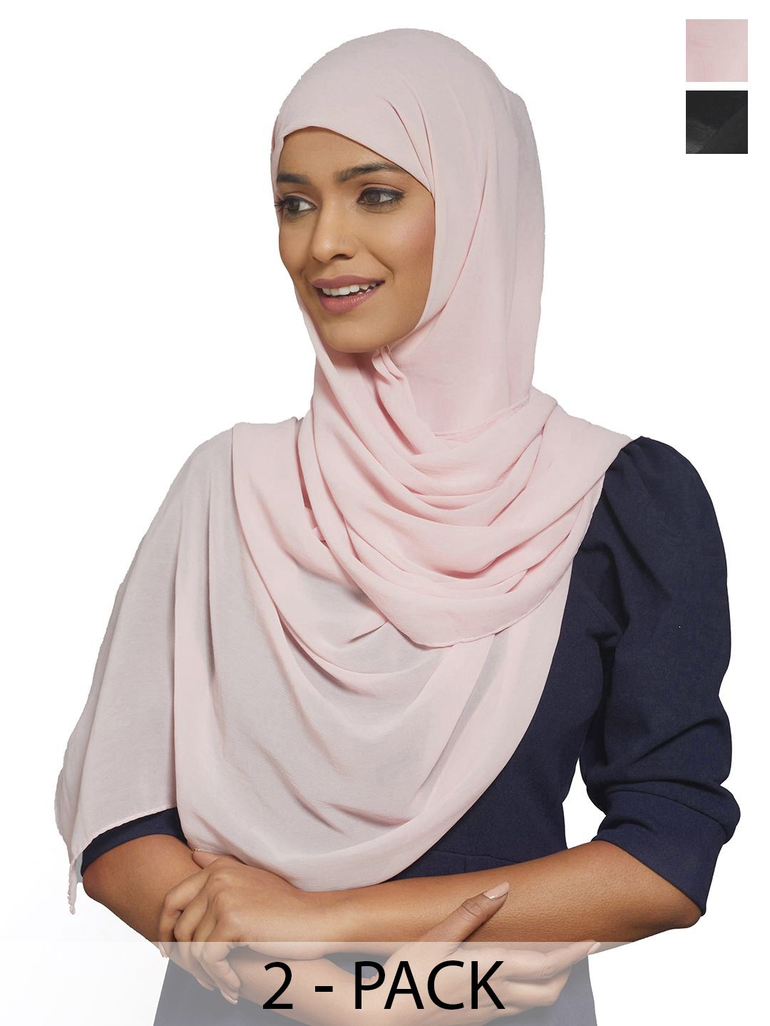 

CrossKulture Pack of 2 Hijab, Pink