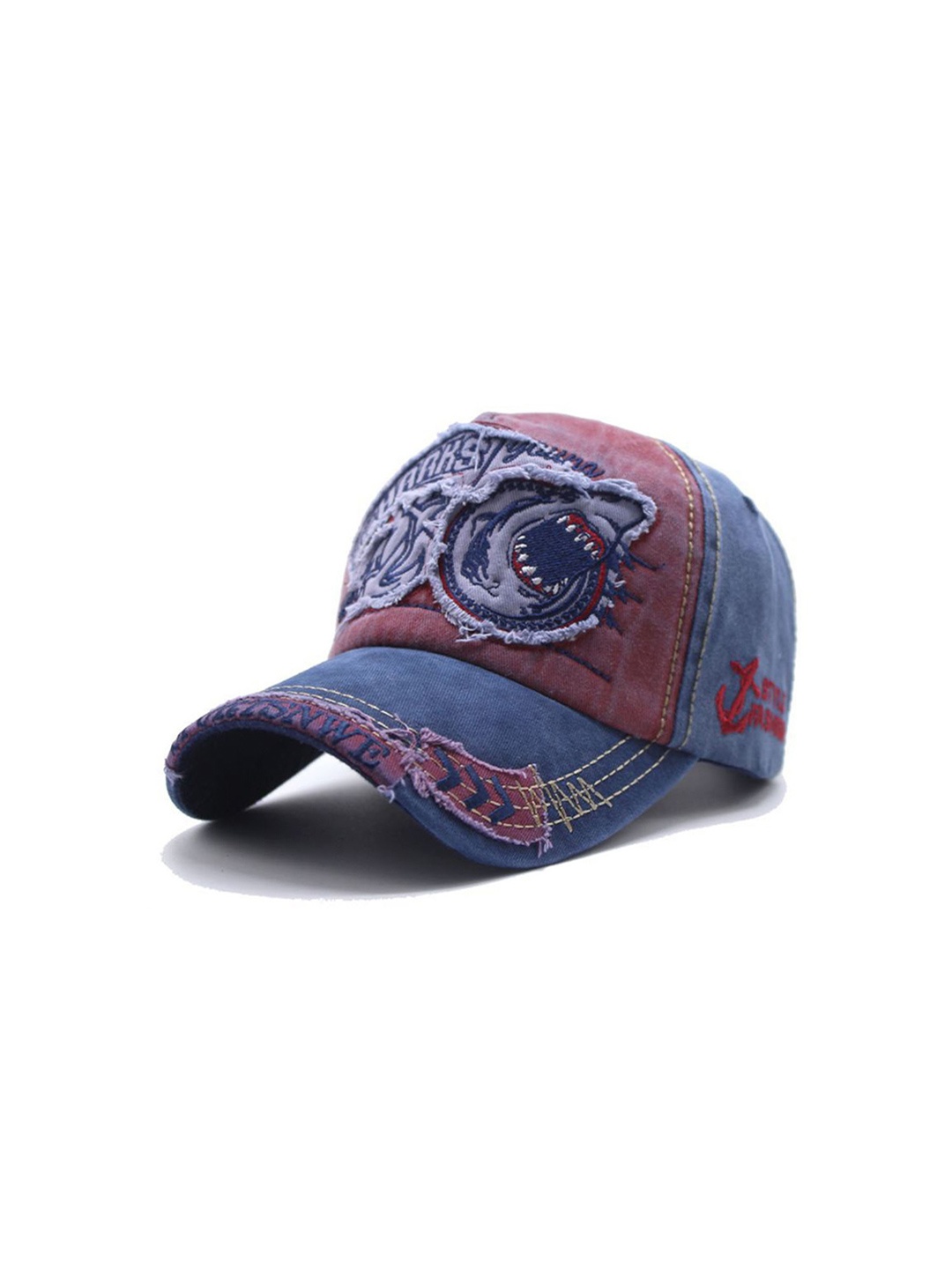 

Alexvyan Men Self Design Cap, Blue