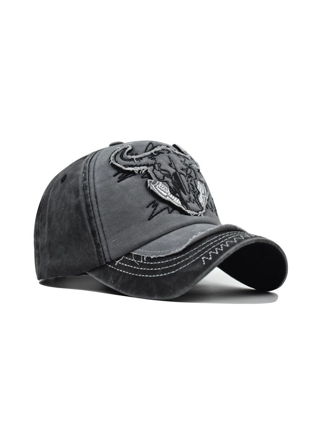 

Alexvyan Men Embroidered Cotton Baseball Cap, Black