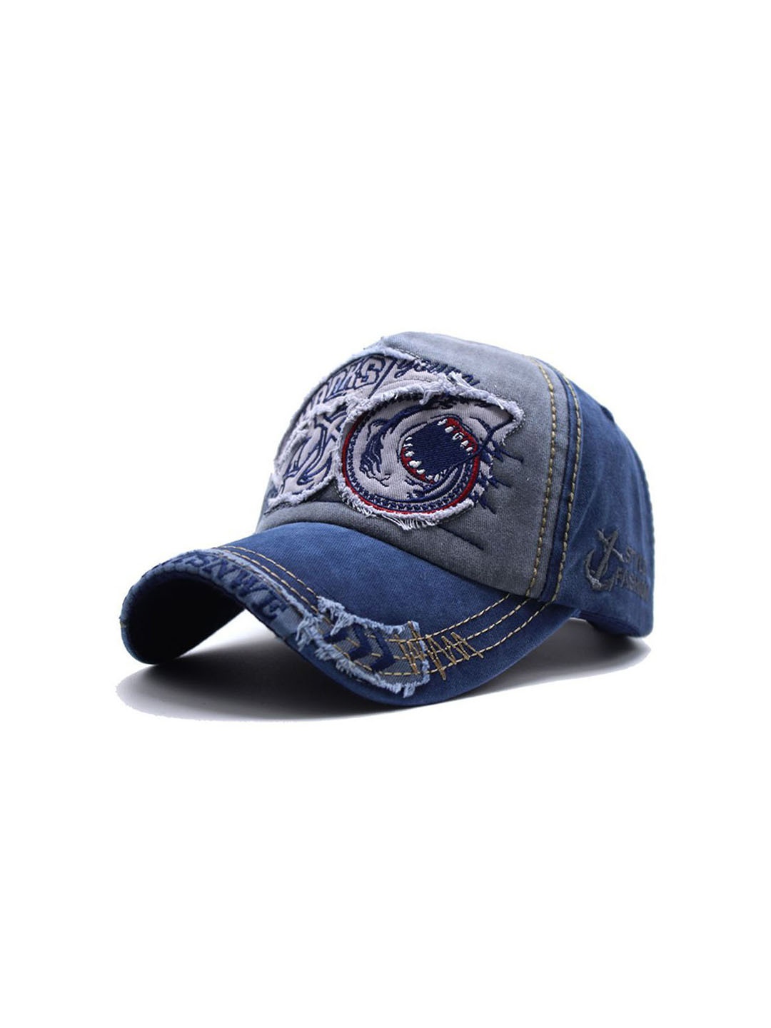 

Alexvyan Men Self Design Baseball Cap, Blue