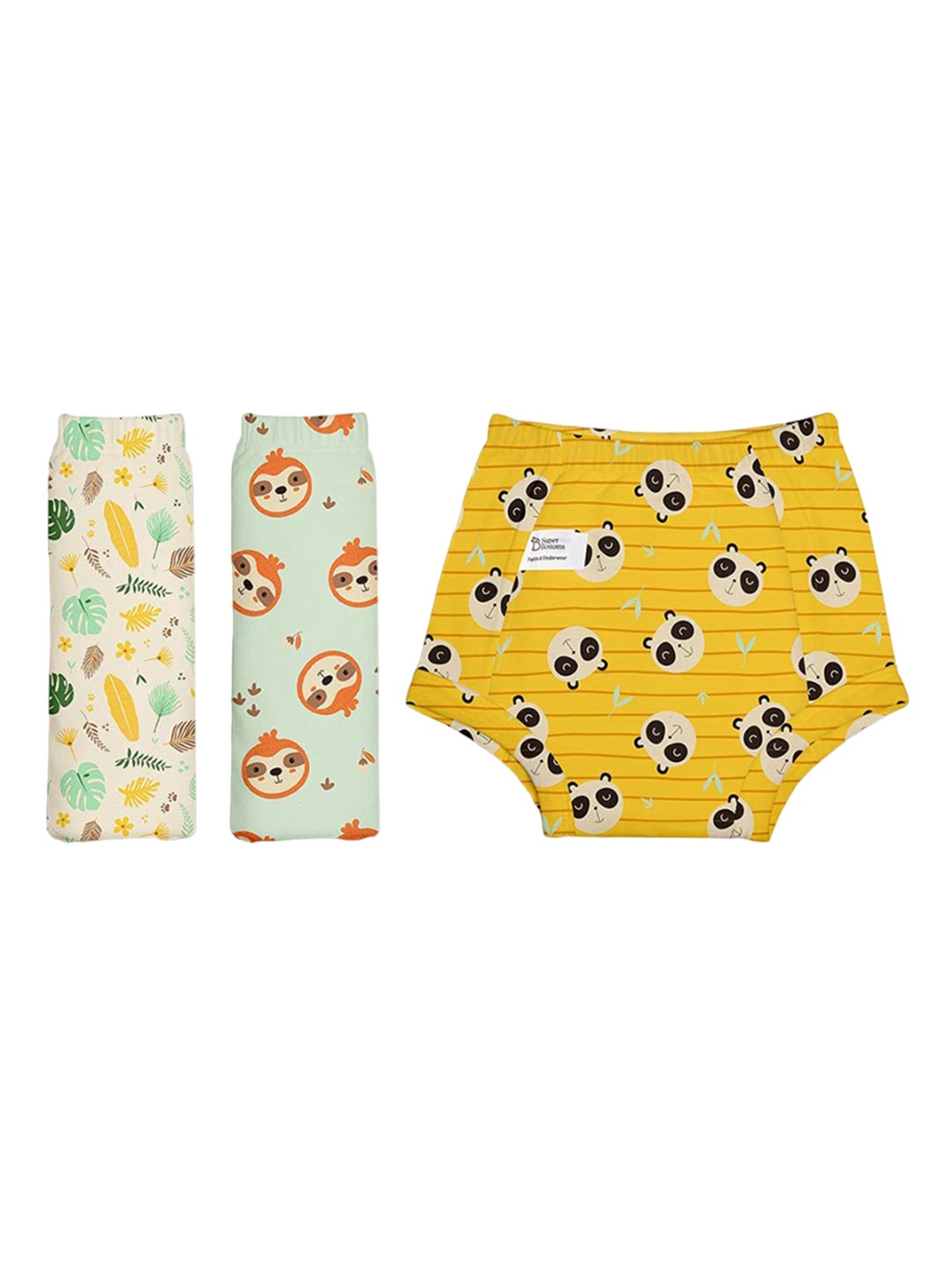 

SuperBottoms Set of 3 Super Dry Cotton Padded Underwear - Multicolored, Yellow