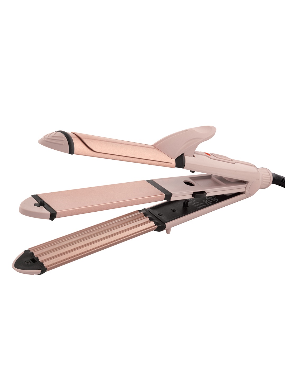 

VEGA Women VHSCC-07 Mini 3 in 1 Hair Styler - Mini Hair Straightener, Crimper & Curler, Rose gold