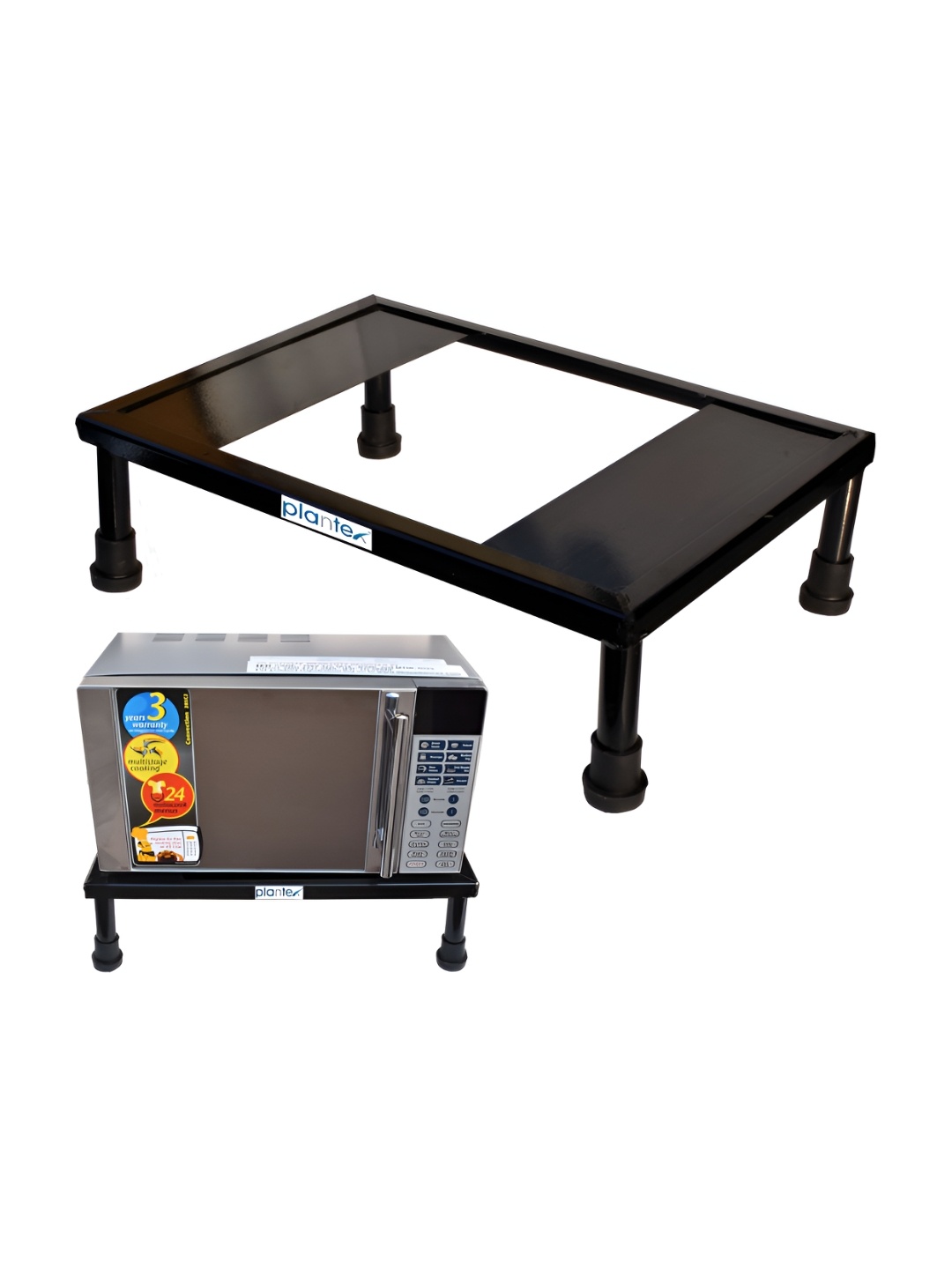 

Plantex Black Metal Oven Fix Stand