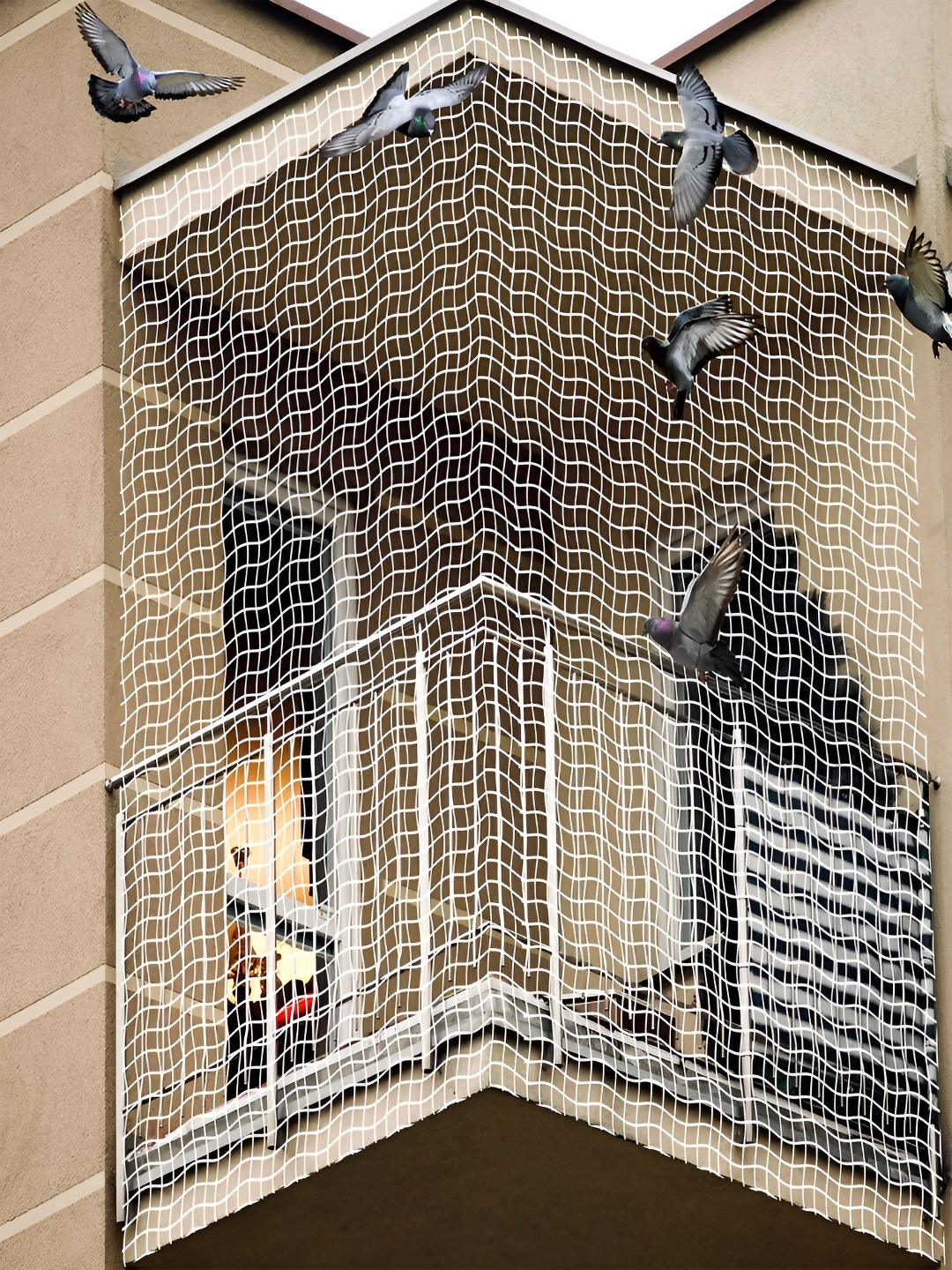 

Kuber Industries White Pigeon Anti Bird Net|