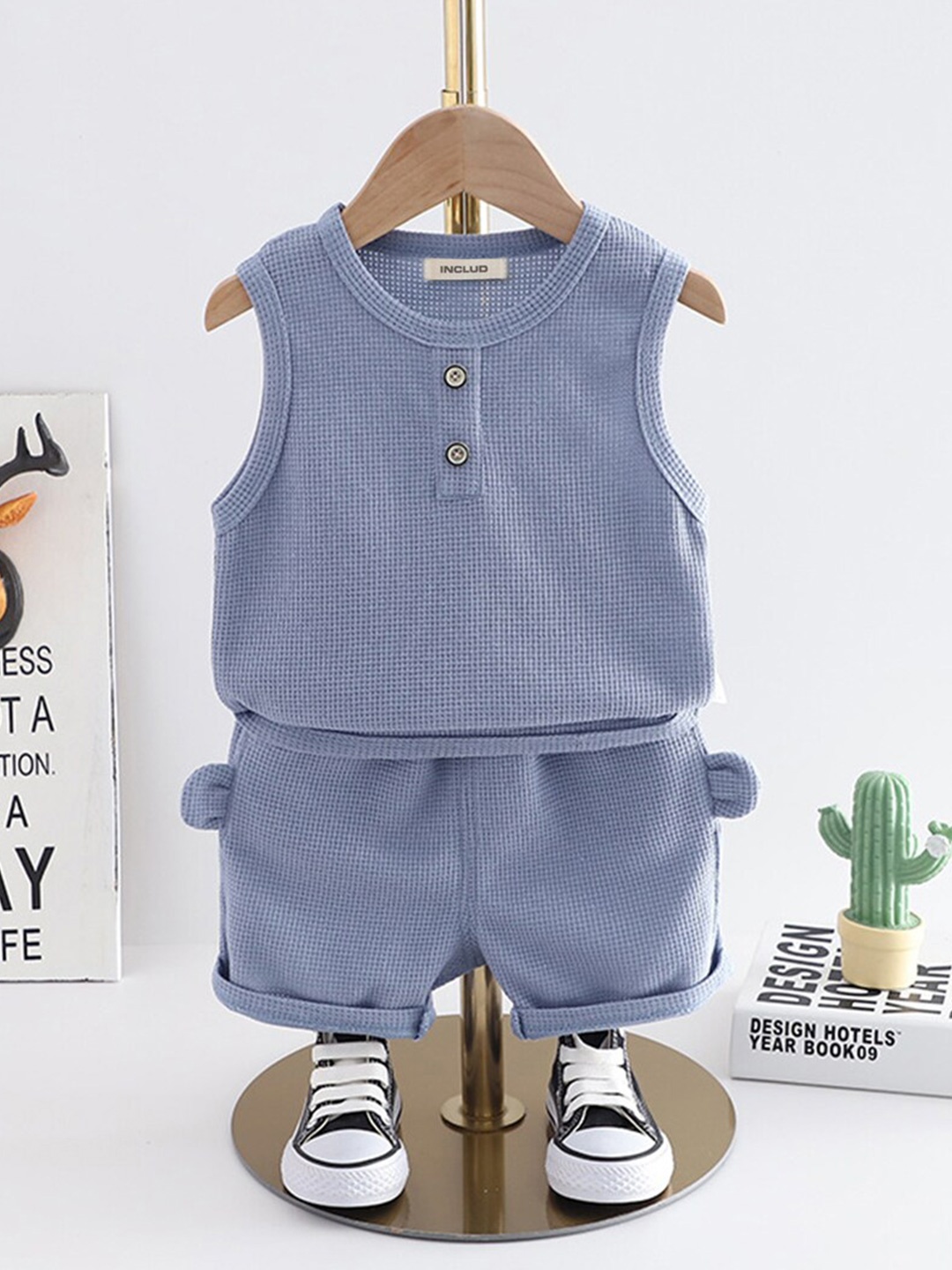 

INCLUD Boys T-shirt with Shorts, Grey