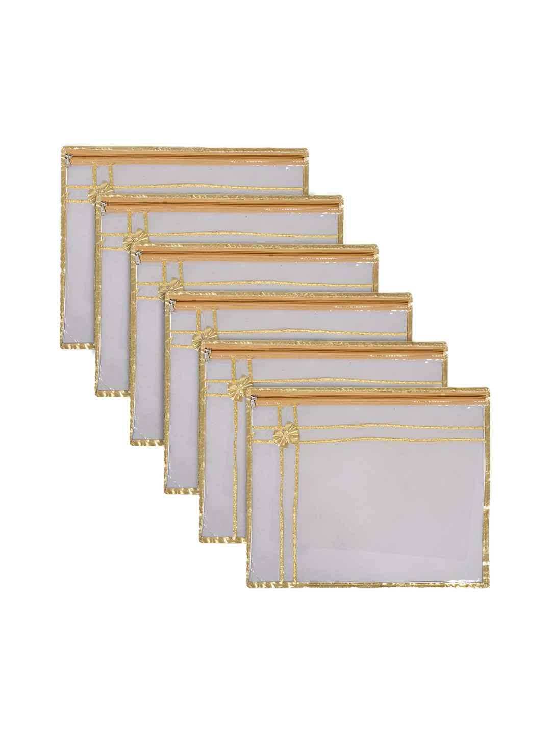 

Kuber Industries Transparent Set of 6 Reusable Drawer Organiser Organisers