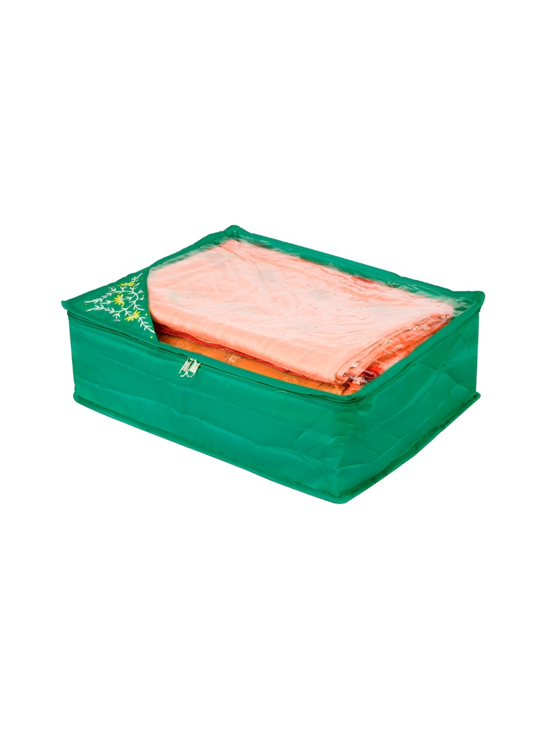 

Kuber Industries Green Set of 2 Reusable Multi-Utility Organisers