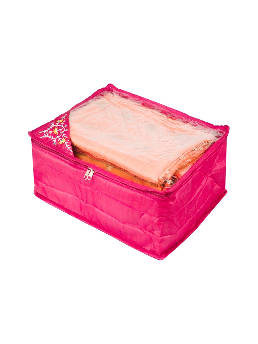 

Kuber Industries Pink Set of 2 Reusable Drawer Organiser Organisers