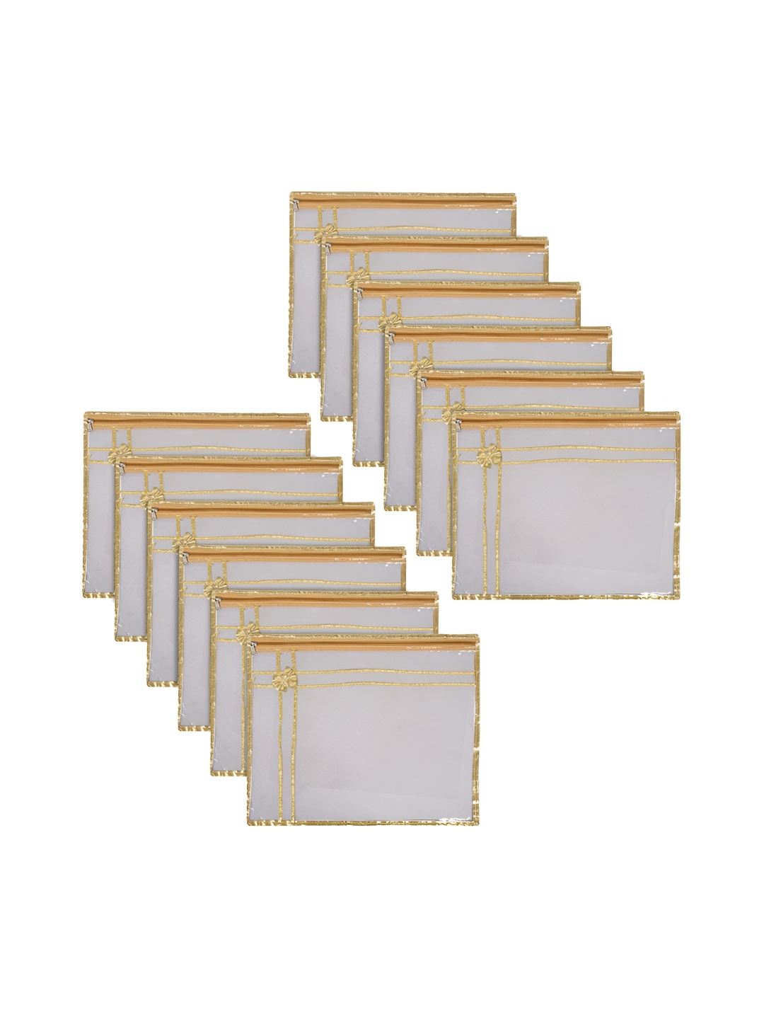 

Kuber Industries Transparent Set of 6 Reusable Drawer Organiser Organisers
