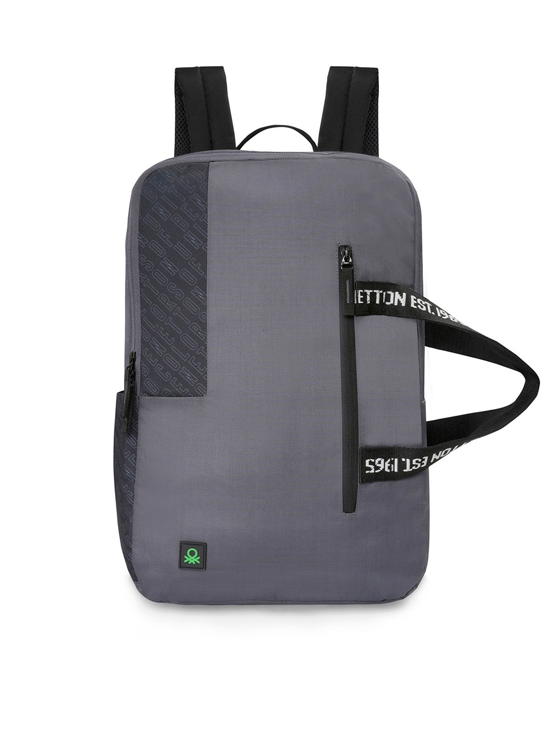 

United Colors of Benetton Unisex Colourblocked Backpack, Grey