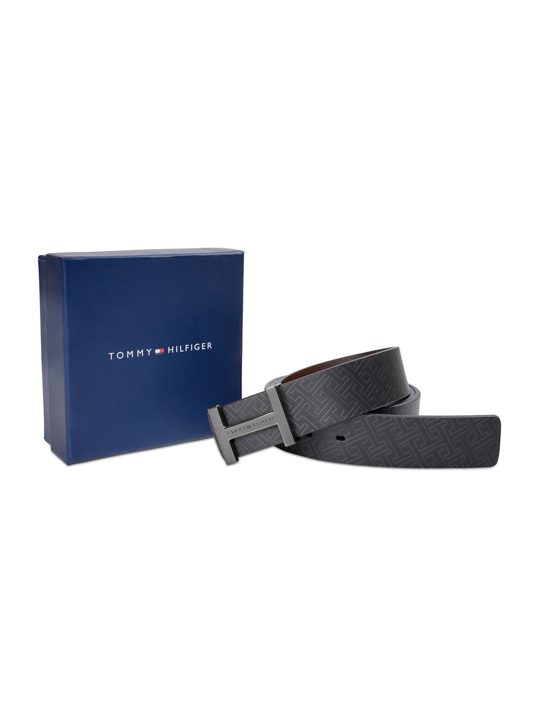 

Tommy Hilfiger Men Leather Reversible Belt, Black