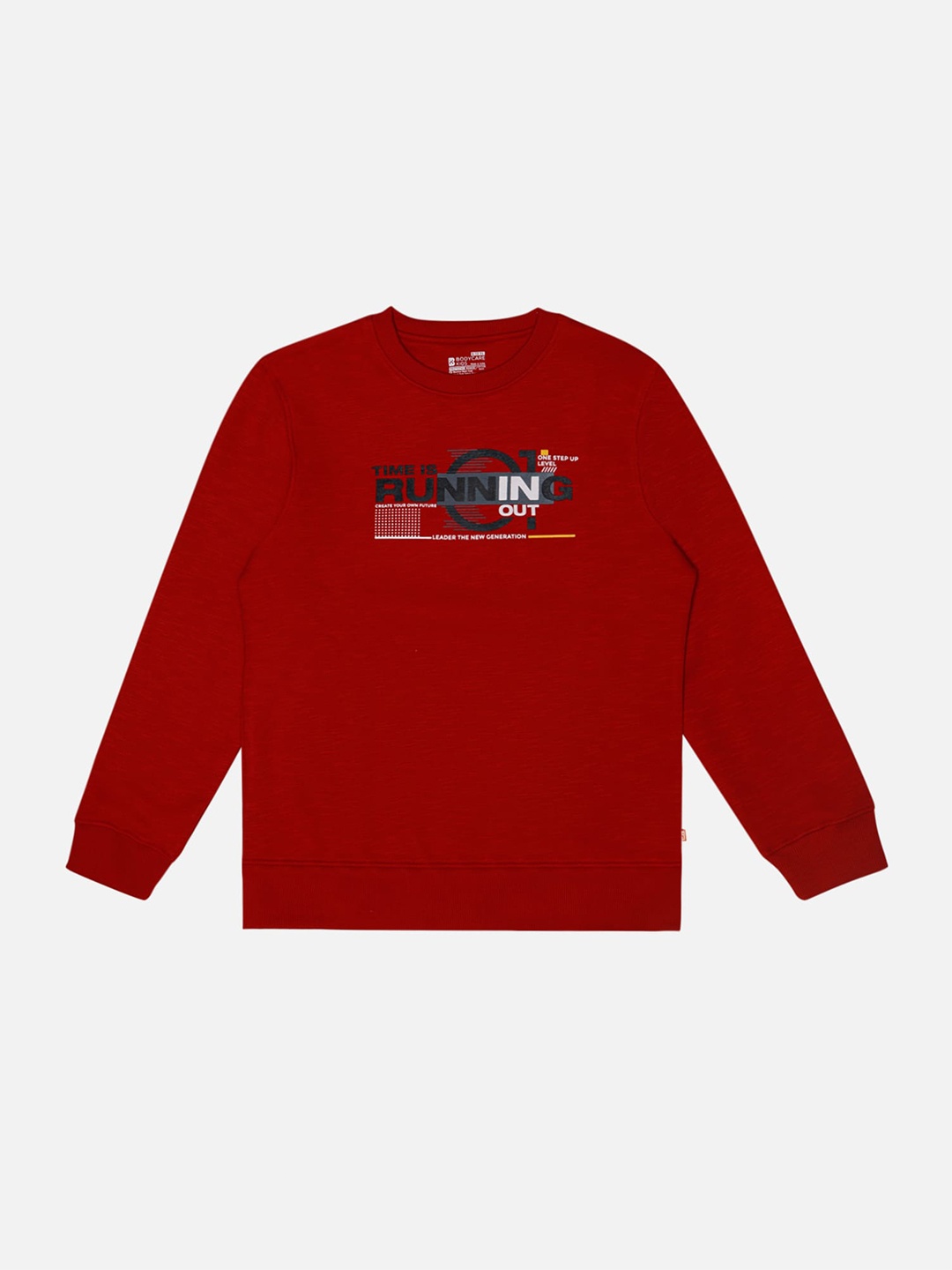 

Bodycare Kids Boys Printed Fleece Sweatshirt, Red