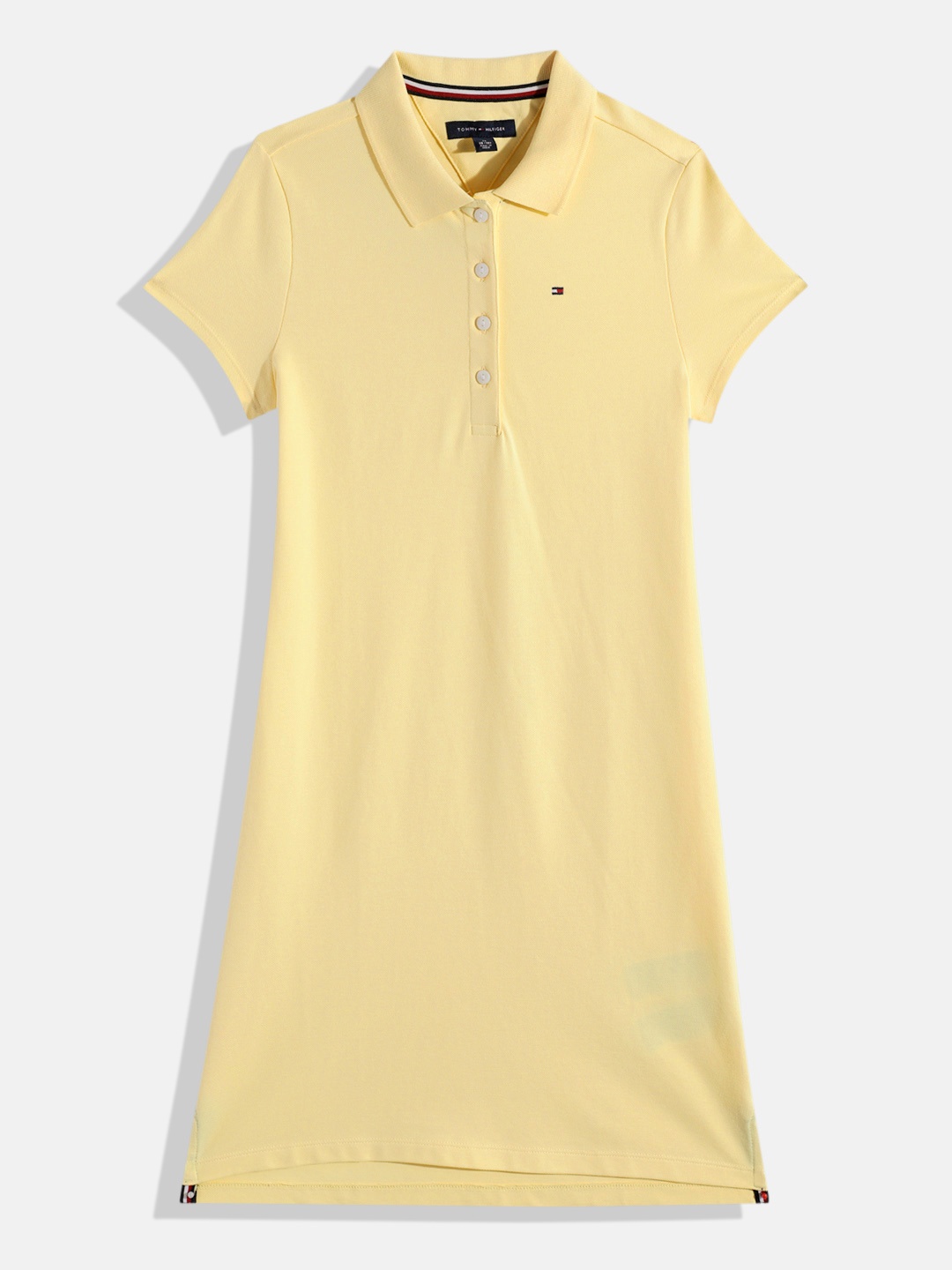 

Tommy Hilfiger Polo Collar Shirt Style Dress, Yellow