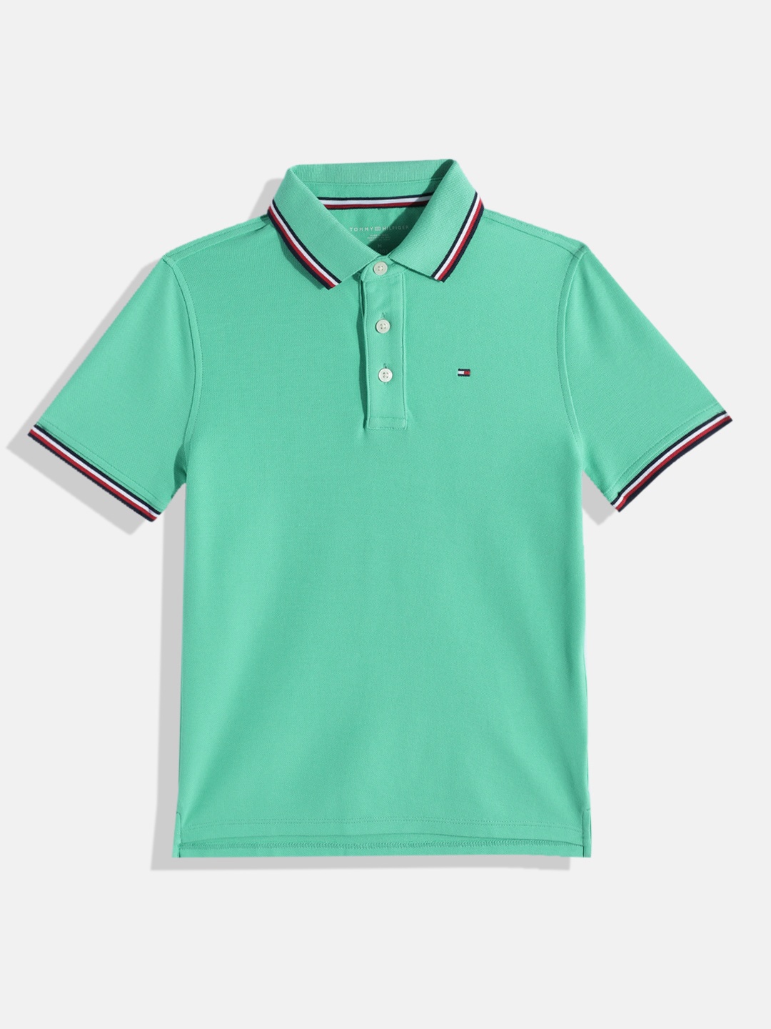 

Tommy Hilfiger Boys SS WINSTON Polo Collar T-shirt, Green