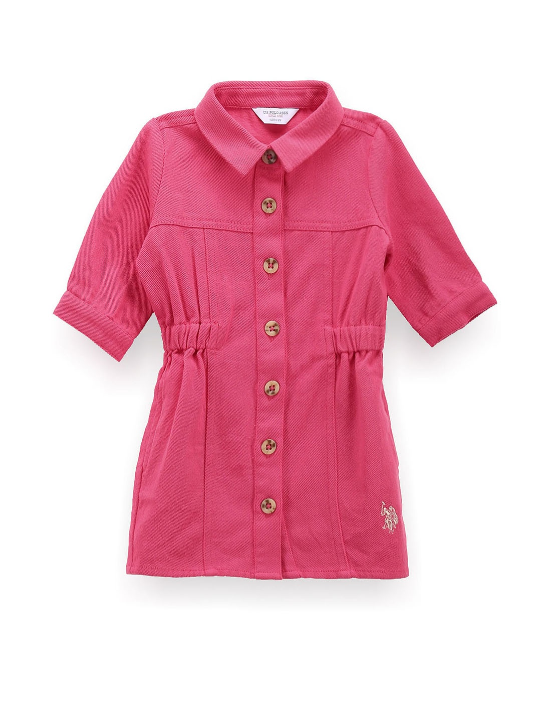 

U.S. Polo Assn. Kids Shirt Dress, Pink