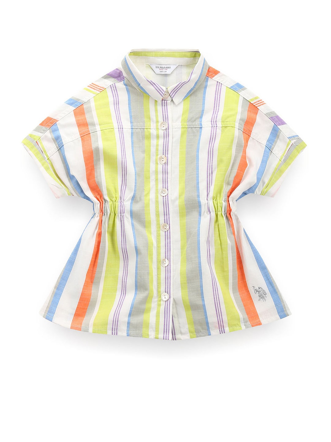 

U.S. Polo Assn. Kids Striped Shirt Dress, Multi