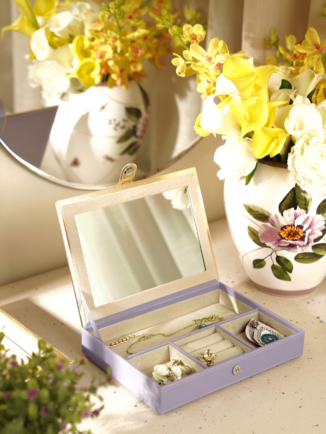 

Pure Home and Living Purple Set of 1 Regular Jewellery Organiser Organisers
