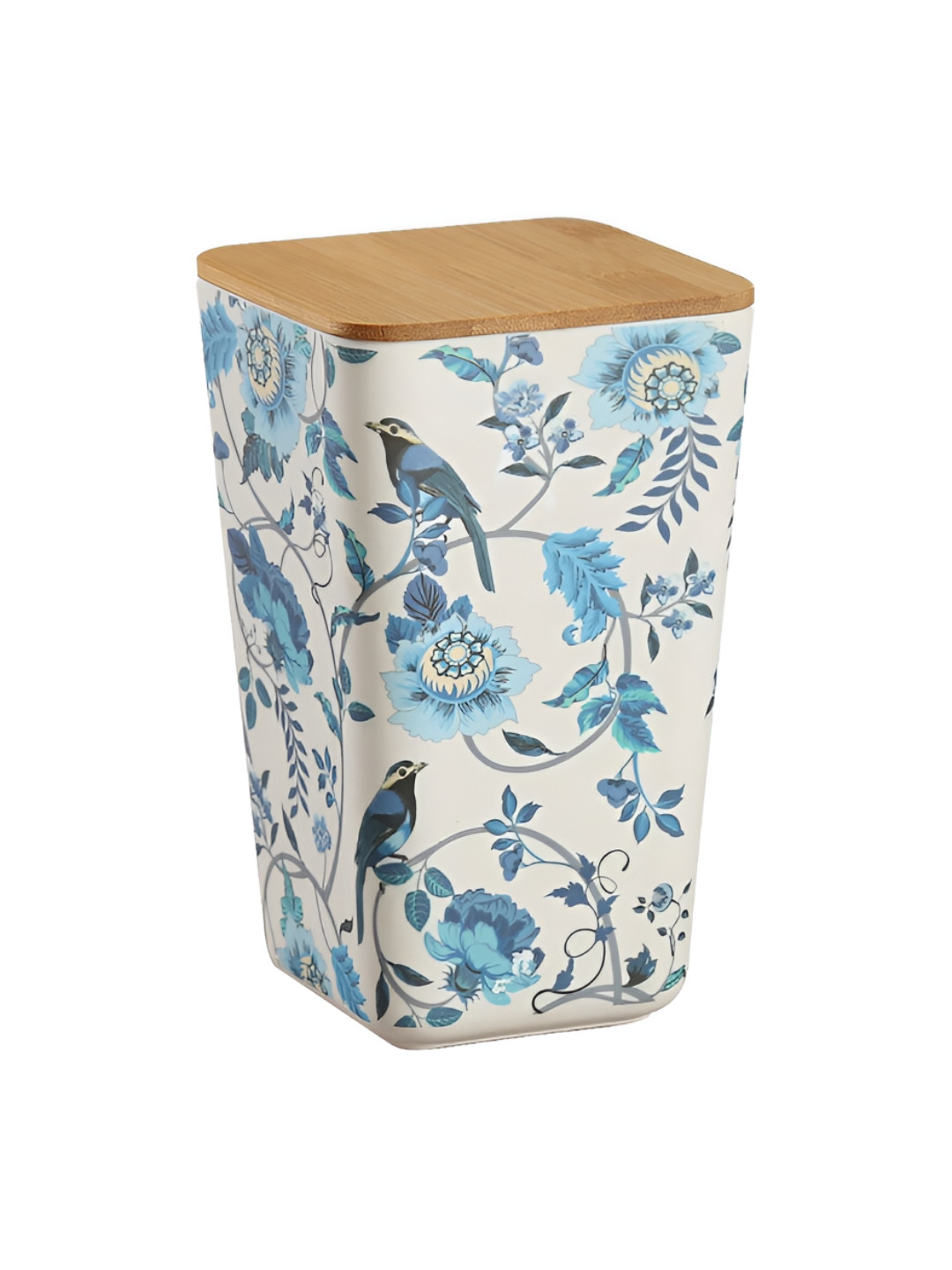 

India Circus by Krsnaa Mehta Blue & White Bamboo Food Container