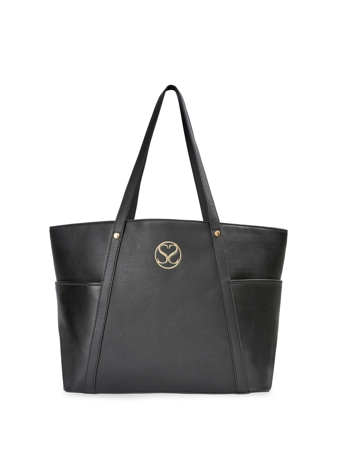 

Sugarush PU Oversized Shopper Shoulder Bag with Tasselled, Black