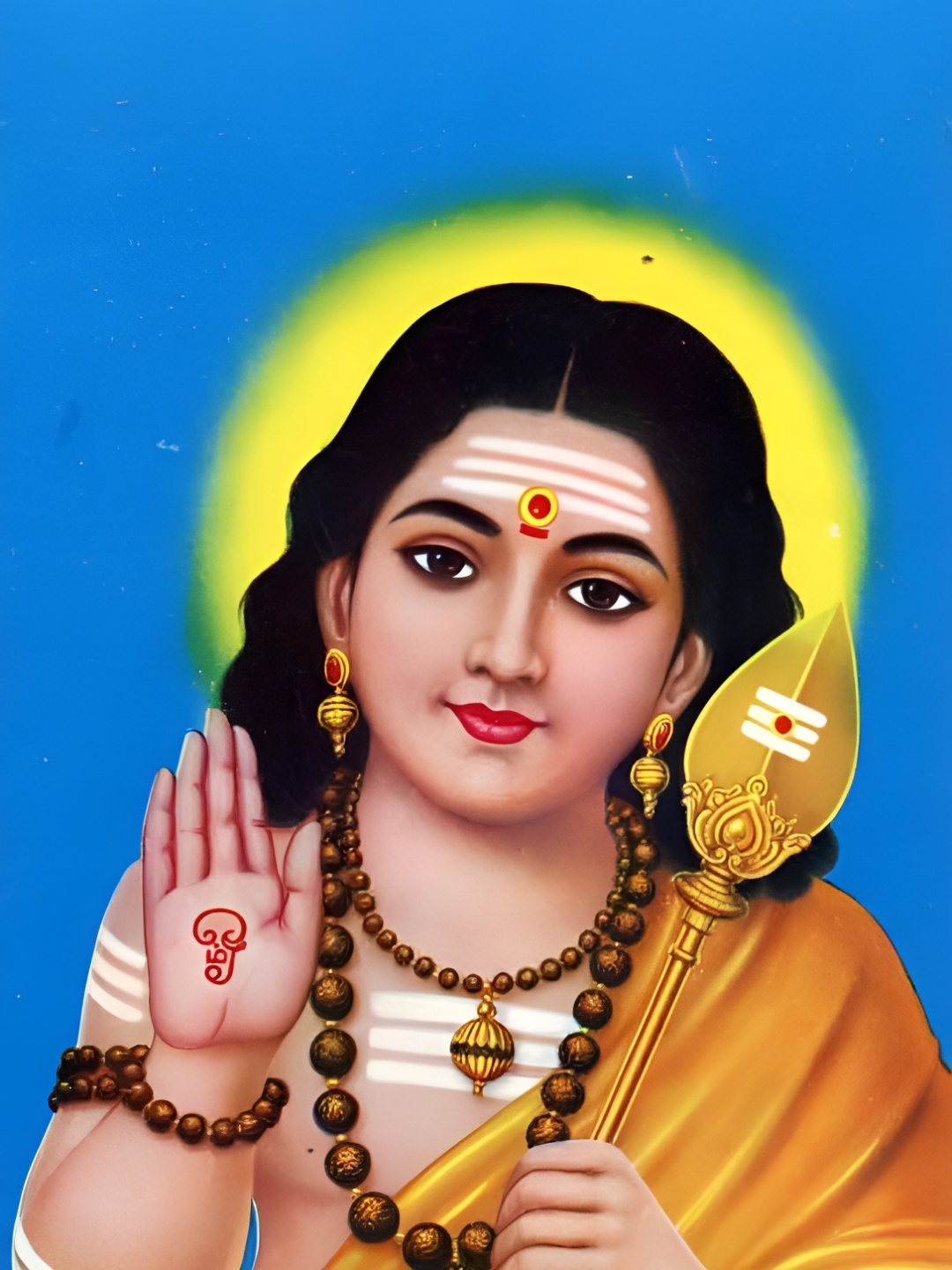 

British Terminal God Murugan Sticker, Blue