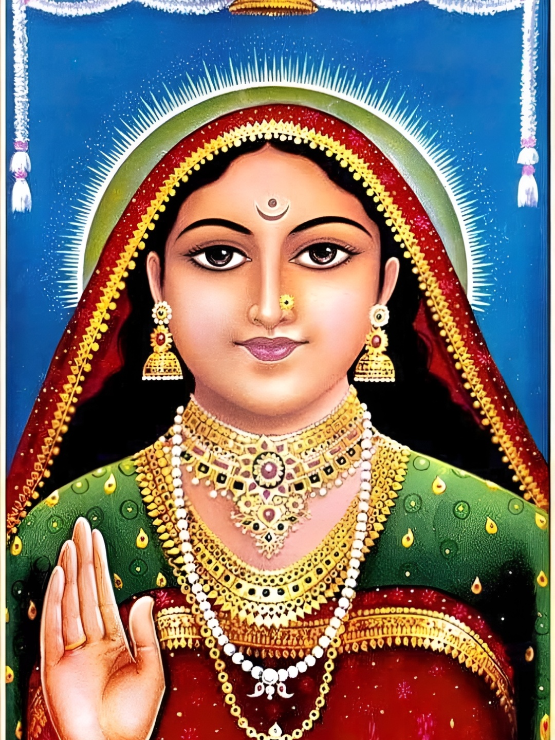 

British Terminal Goddess Randal Maa Religious Wall Sticker, Multi