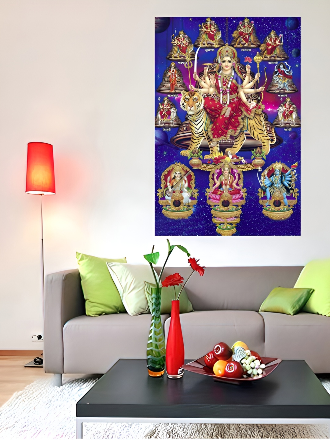 

British Terminal Goddess Durga Poster, Red