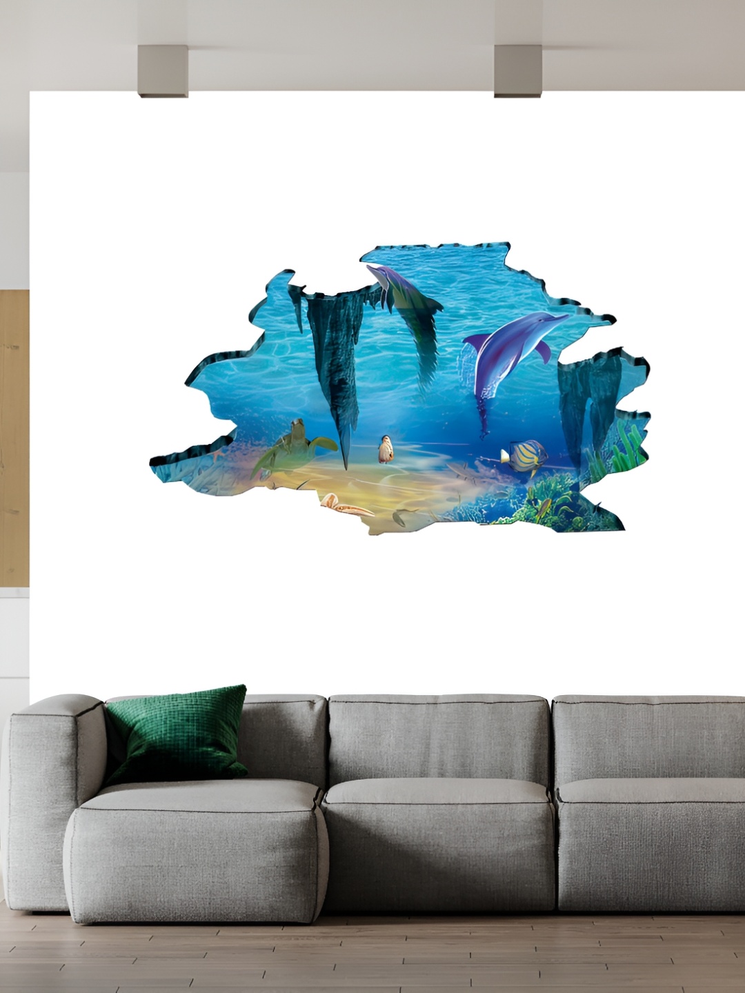 

British Terminal 3D Self Adhesive Wall Sticker, Multi