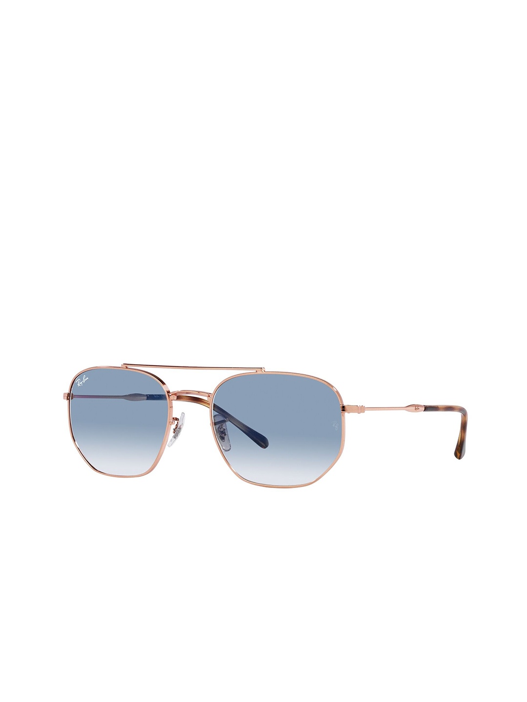 

Ray-Ban Unisex Round Sunglasses with UV Protected Lens, Blue