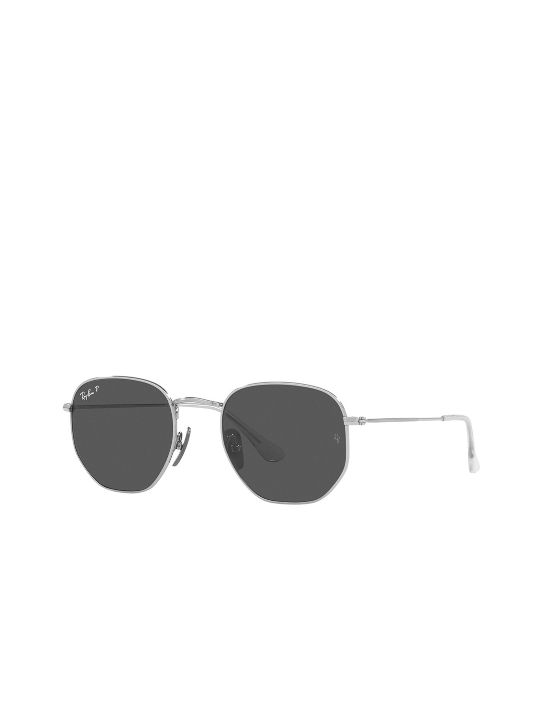 

RAY-BAN Unisex Polarized Grey Lens Irregular Sunglasses - 0RB814892094854, Black