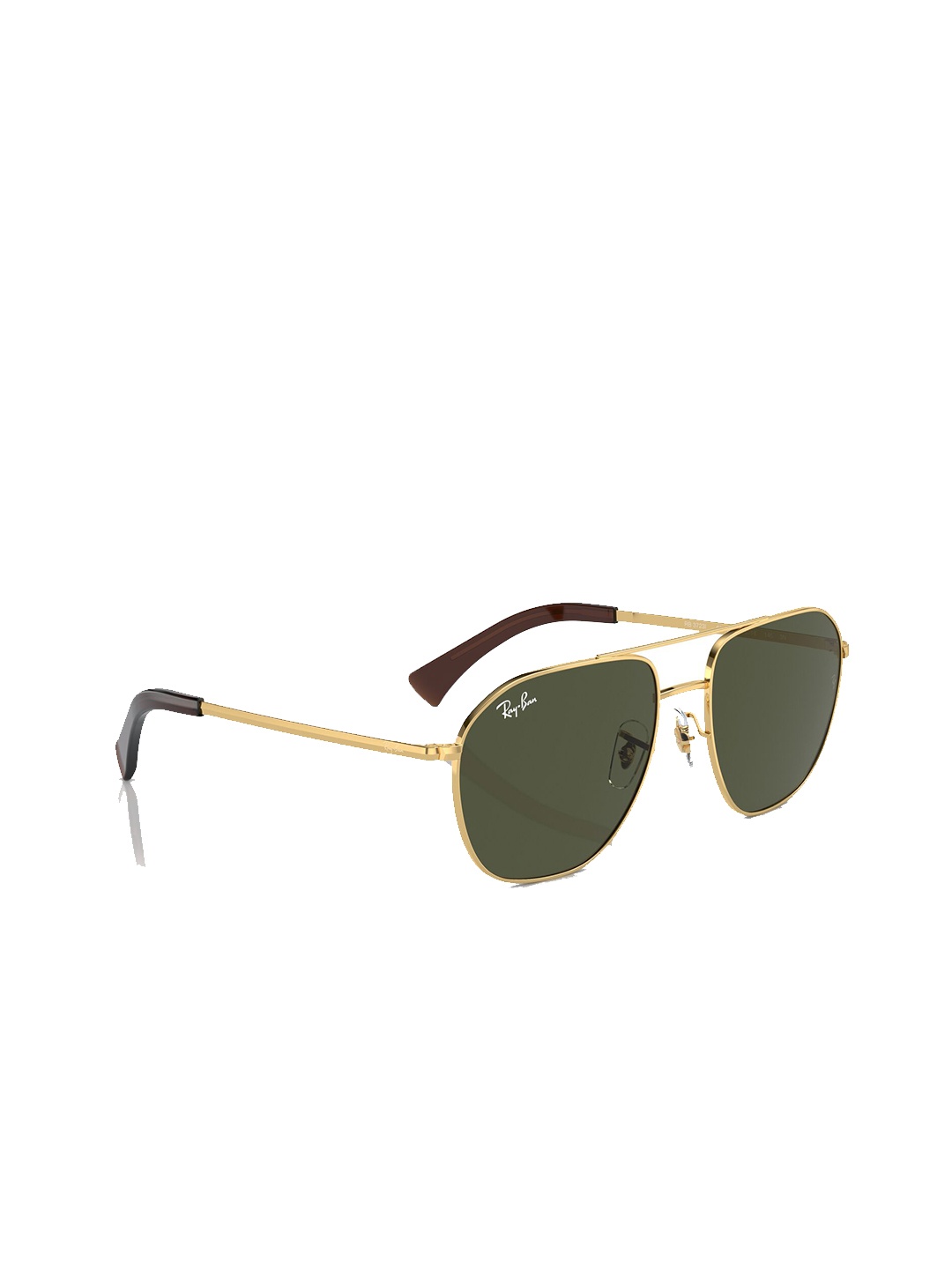 

Ray-Ban Unisex Aviator Sunglasses with UV Protected Lens, Green