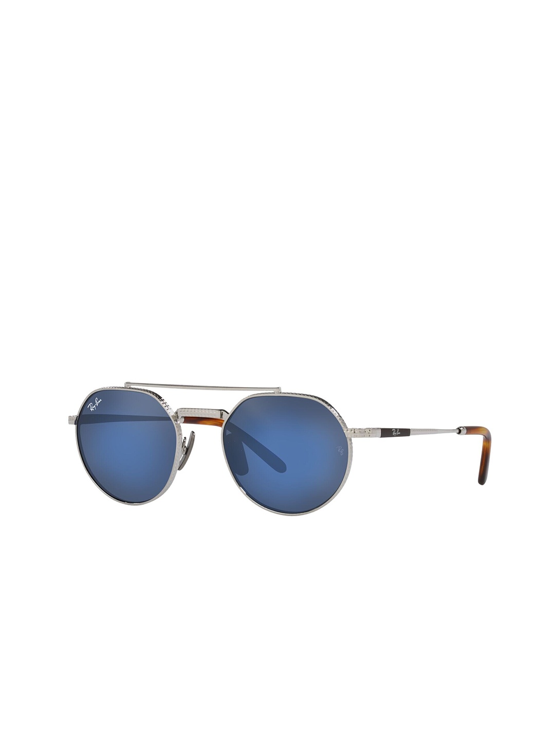

Ray-Ban Unisex Round Sunglasses With UV Protected Lens 8056597664431, Blue