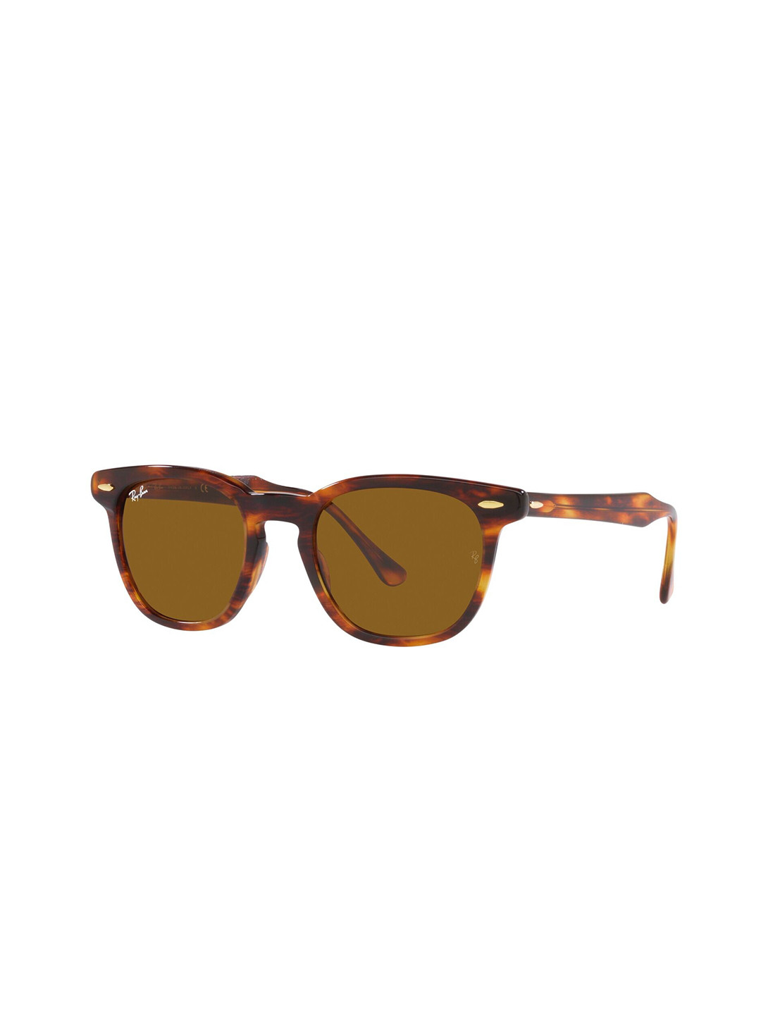 

Ray-Ban Unisex Round Sunglasses with UV Protected Lens, Brown