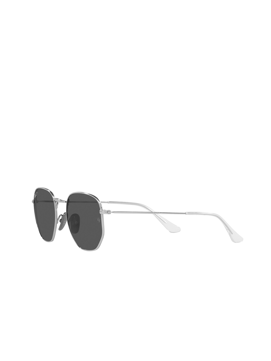 

Ray-Ban Unisex Round Sunglasses with Polarised and UV Protected Lens, Grey