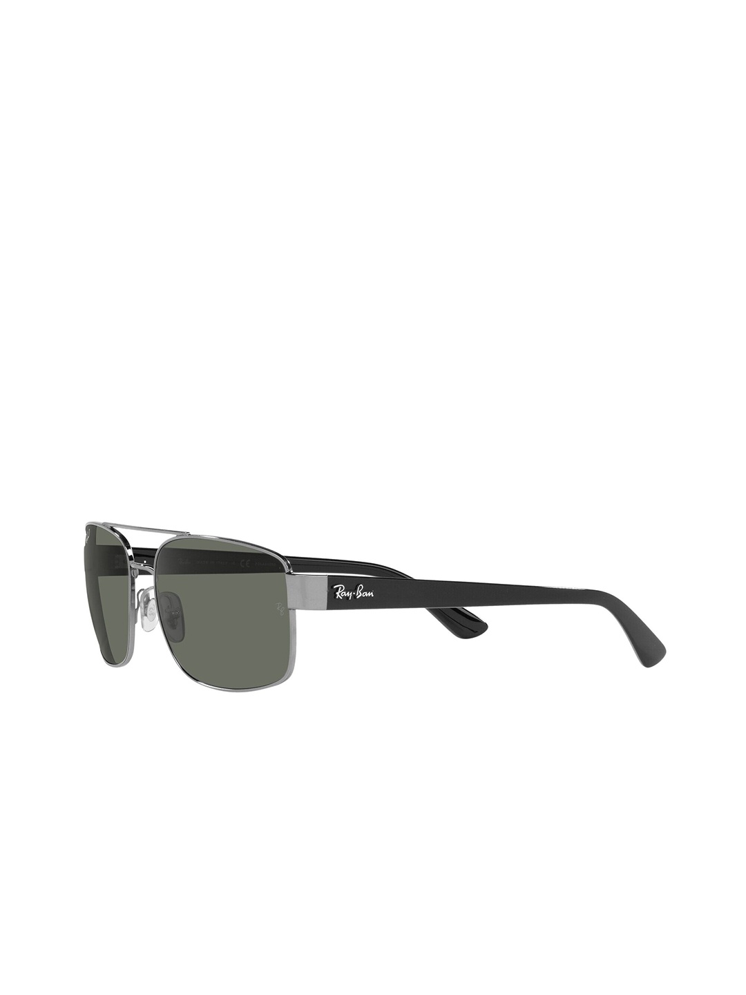 

Ray-Ban Men Square Sunglasses with Polarised and UV Protected Lens, Green