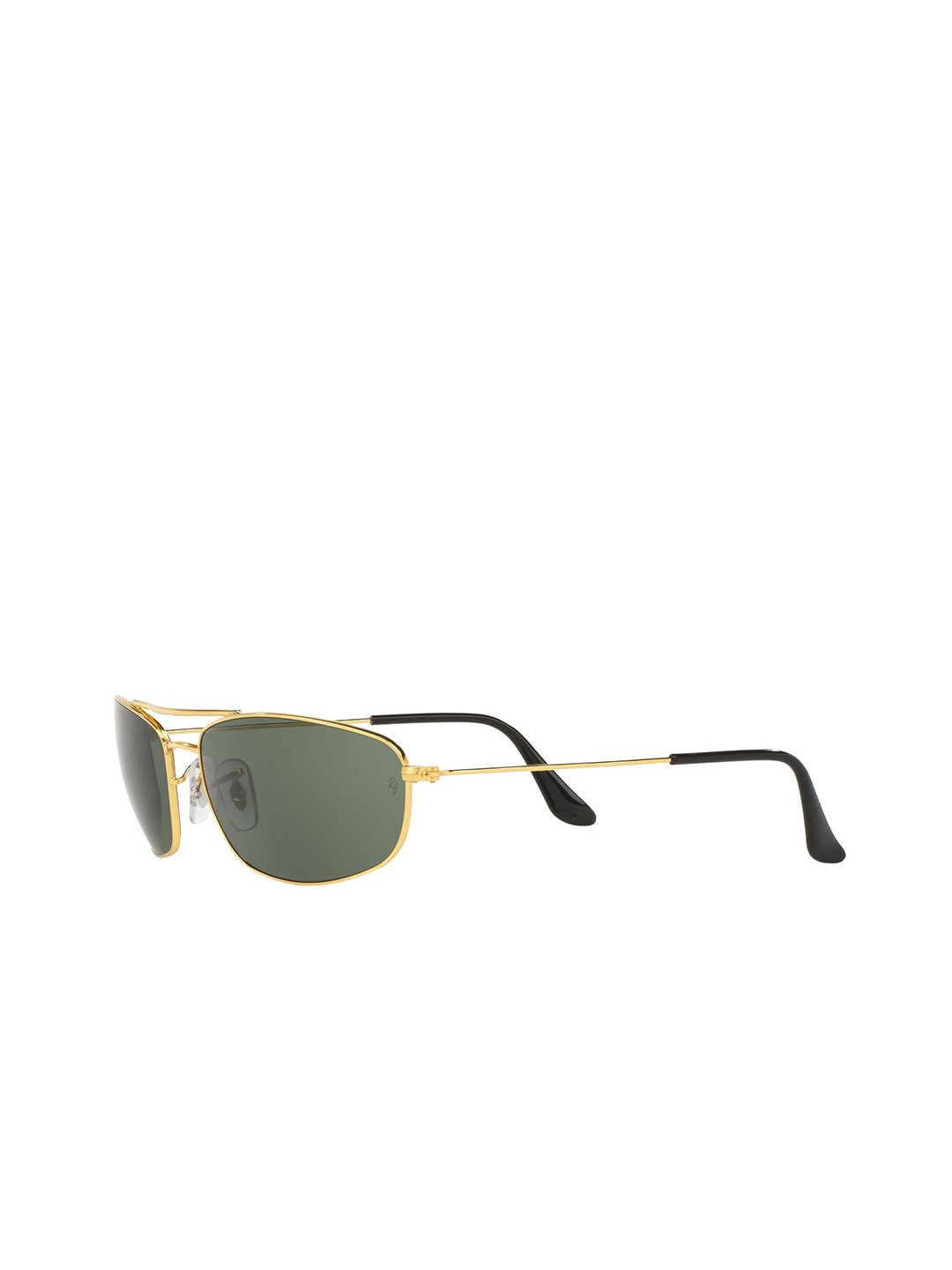 

Ray-Ban Men Aviator Sunglasses with UV Protected Lens, Green