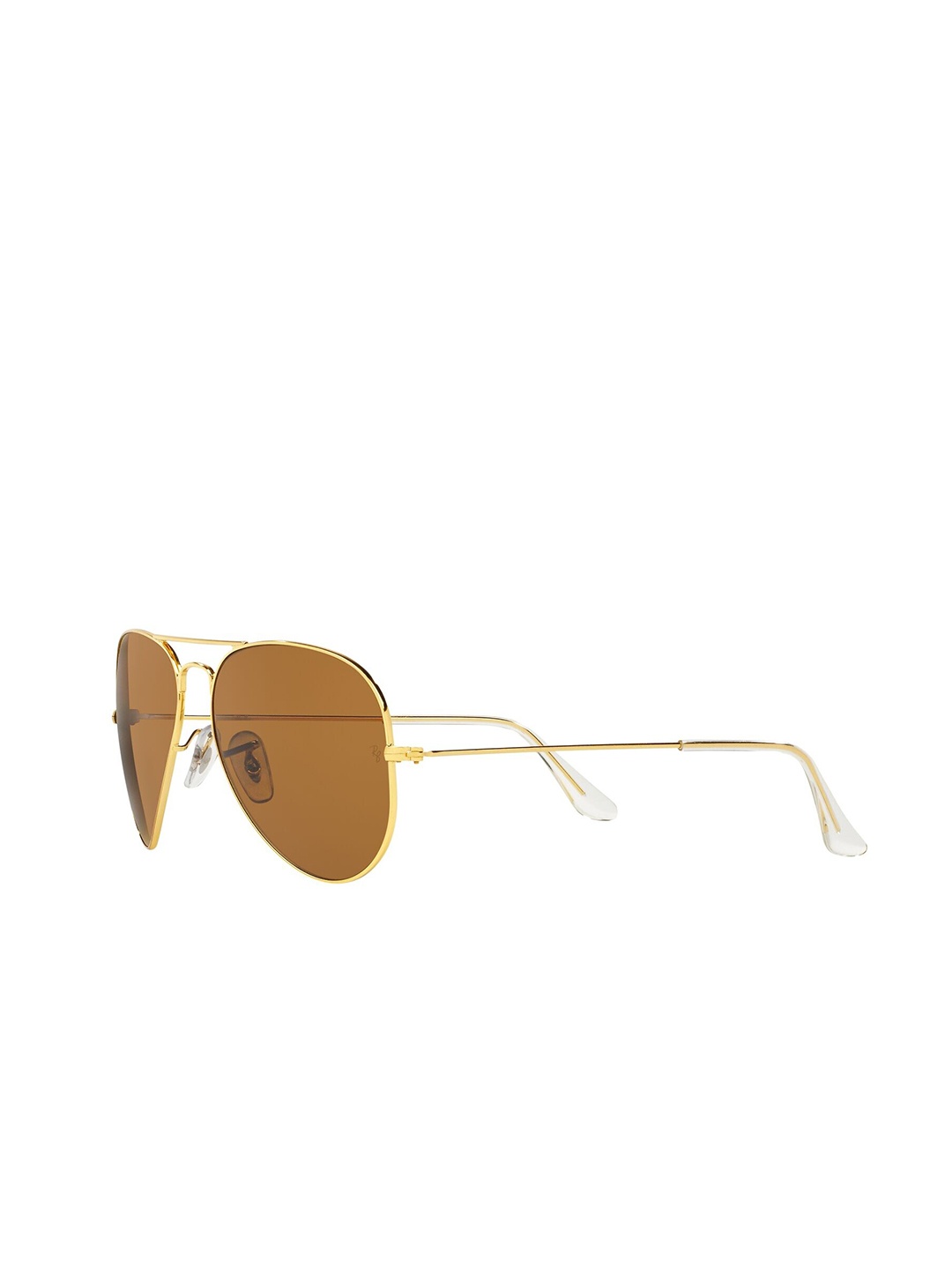 

Ray-Ban Unisex Aviator Sunglasses with UV Protected Lens, Brown