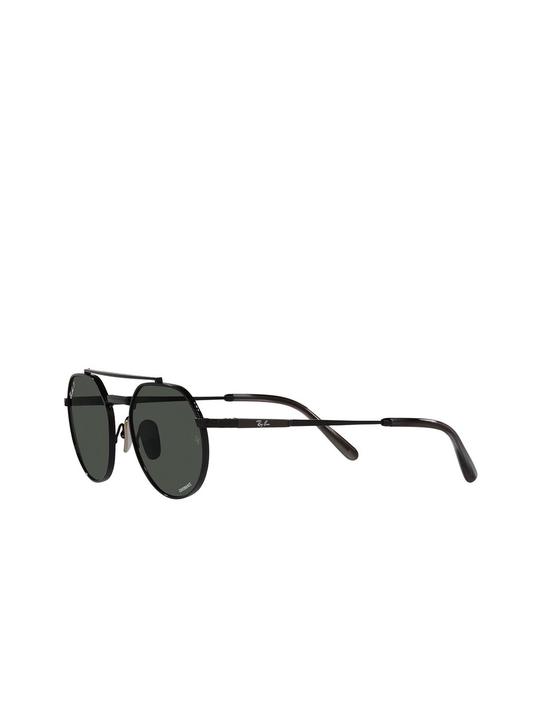 

Ray-Ban Unisex Round Sunglasses with Polarised and UV Protected Lens, Grey