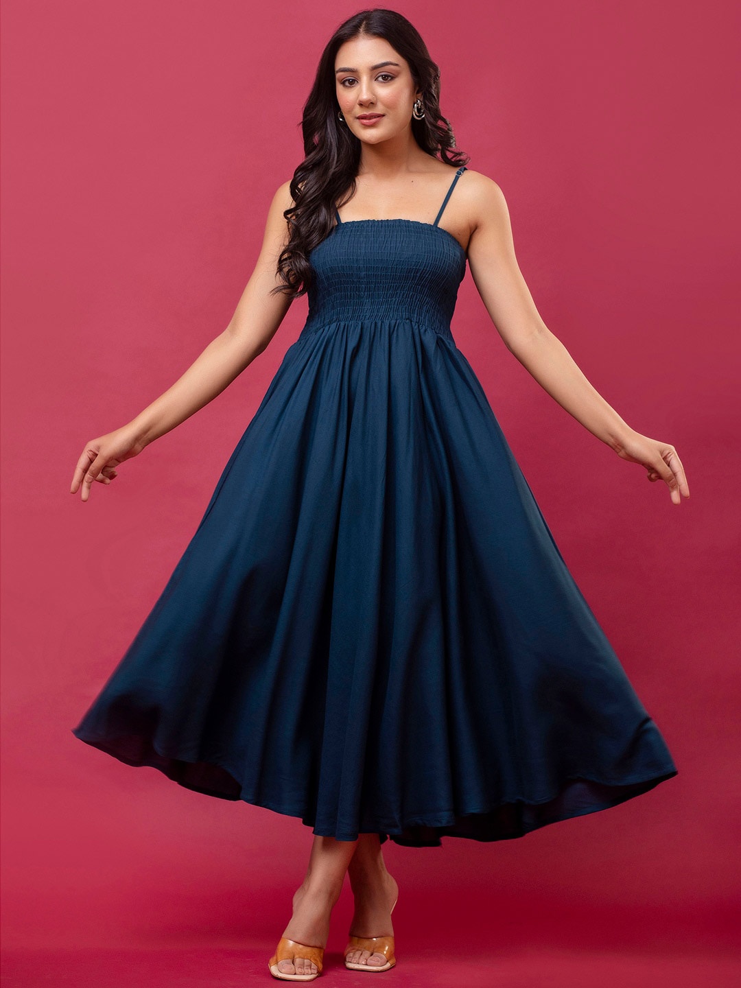 

FERANOID Maxi Dress, Navy blue