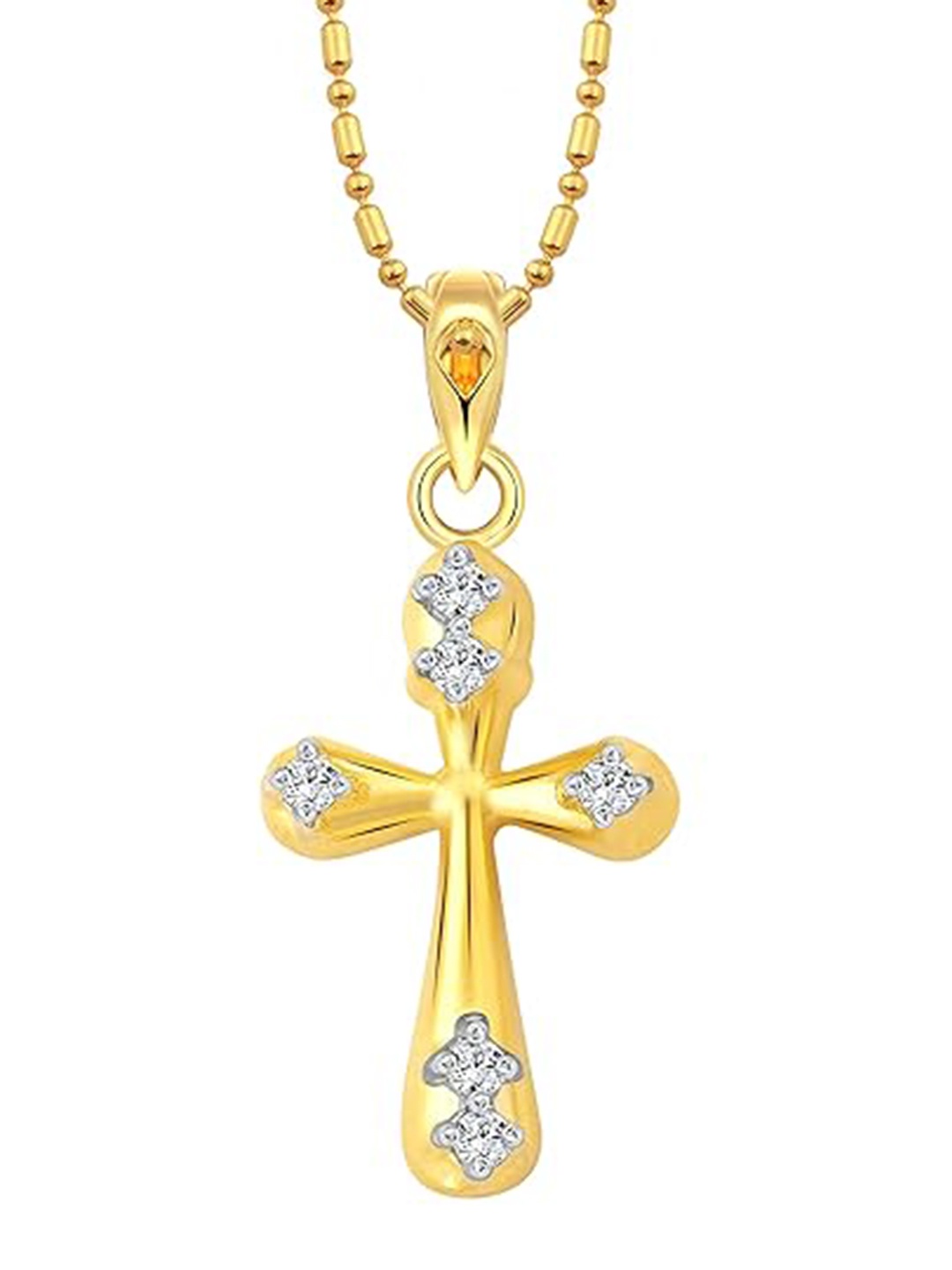 

Vighnaharta Gold-Plated Contemporary Pendants with Chains