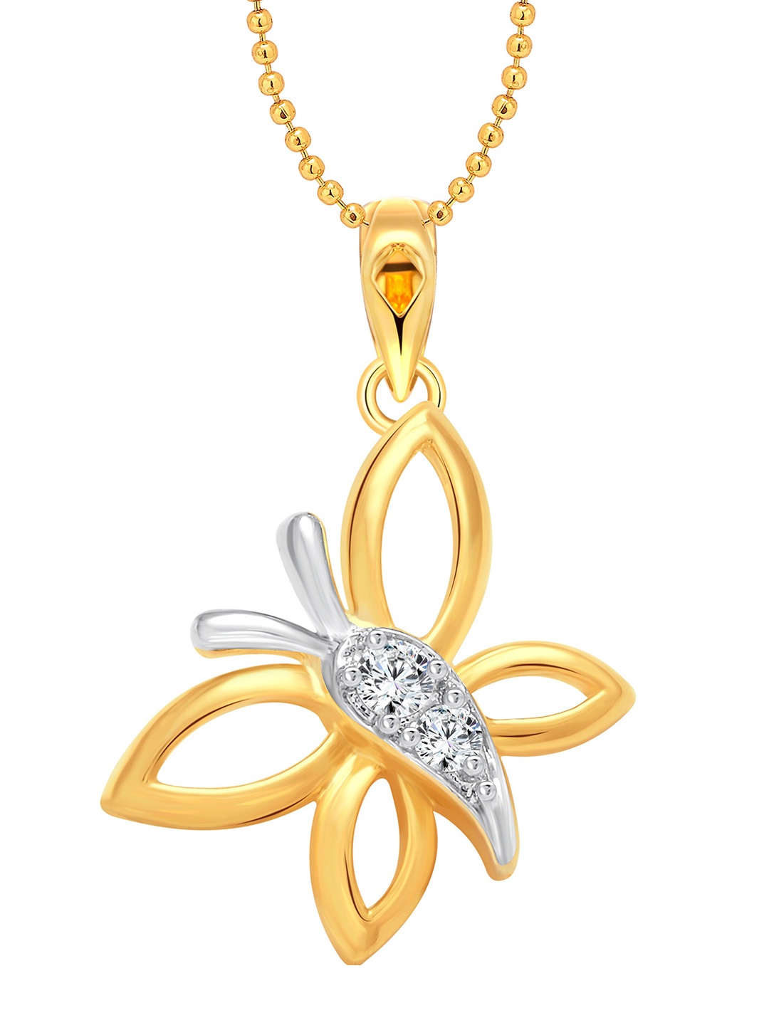 

Vighnaharta Gold-Plated Floral Pendants