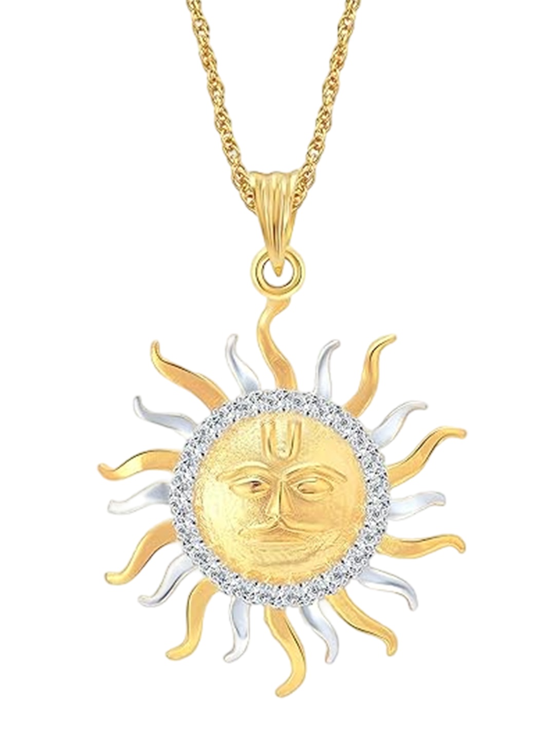 

Vighnaharta Gold-Plated Circular Pendants