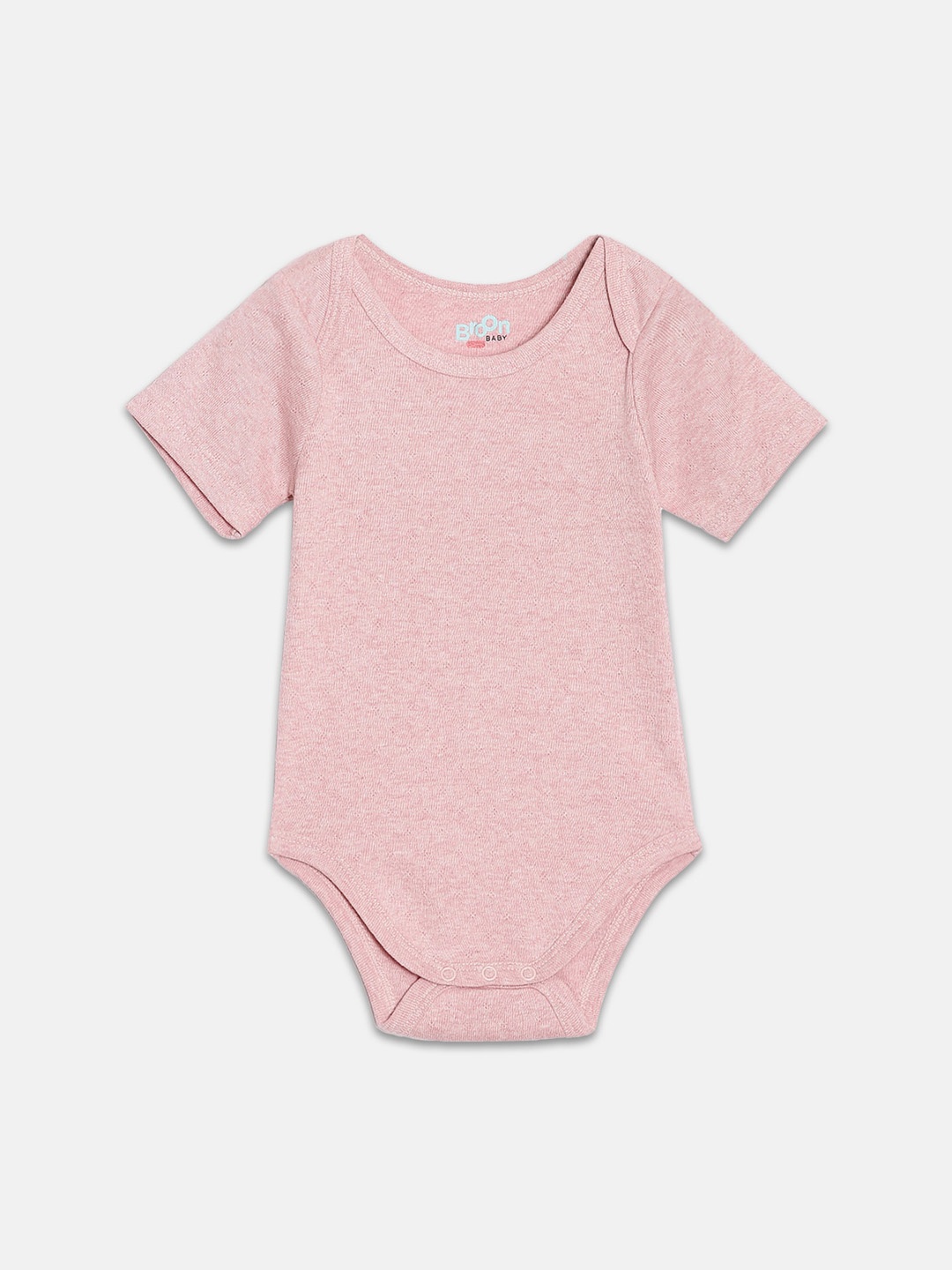 

Broon Infant Girls Printed Cotton Bodysuit, Pink