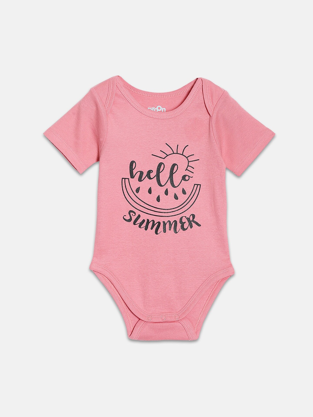 

Broon Infant Girls Printed Cotton Bodysuit, Fuchsia